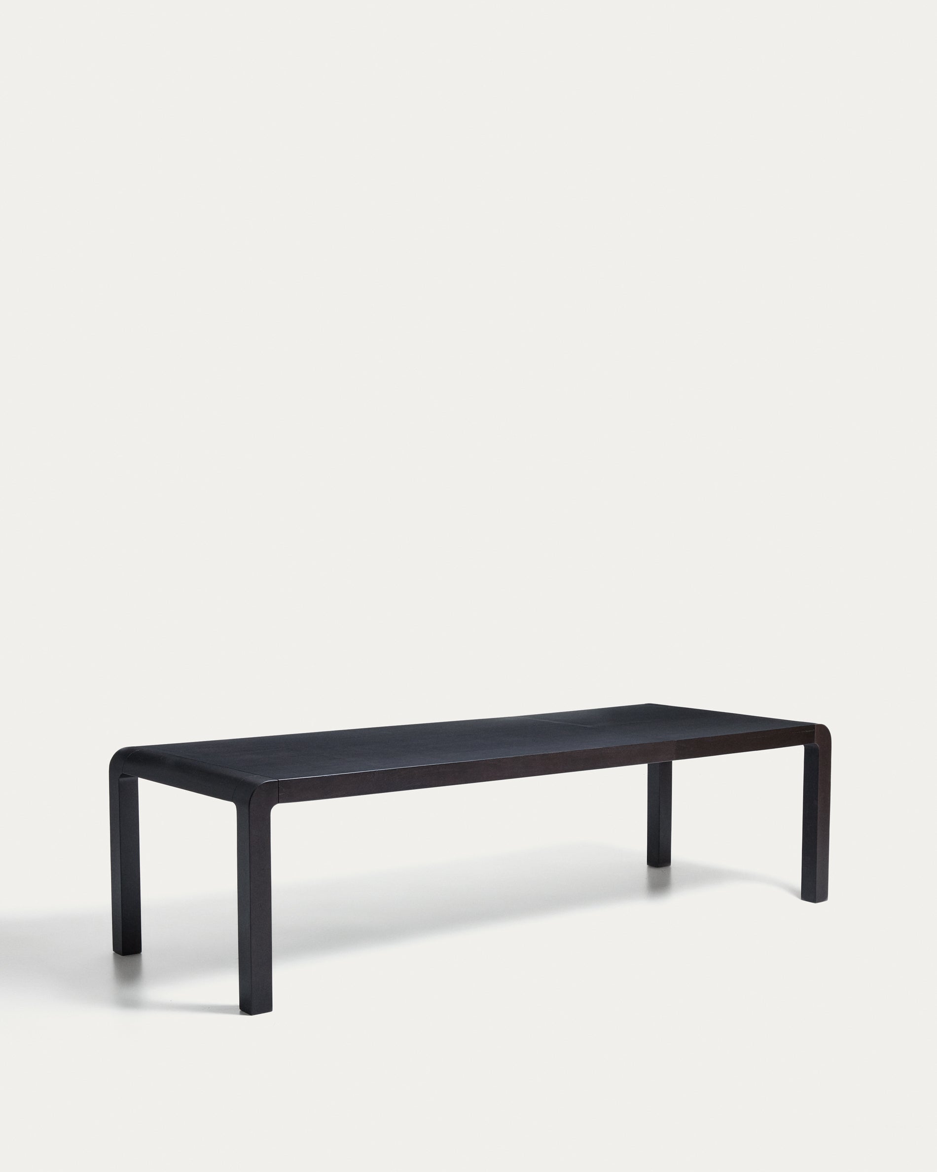 Erisia extendable table in solid oak wood with an ebonised finish 200 (280) x 100 cm FSC 100% - Product View