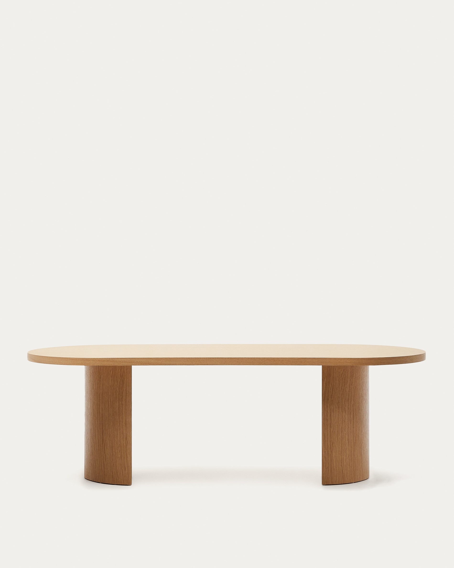 Nealy table with oak veneer with natural finish, 240 x 100 cm