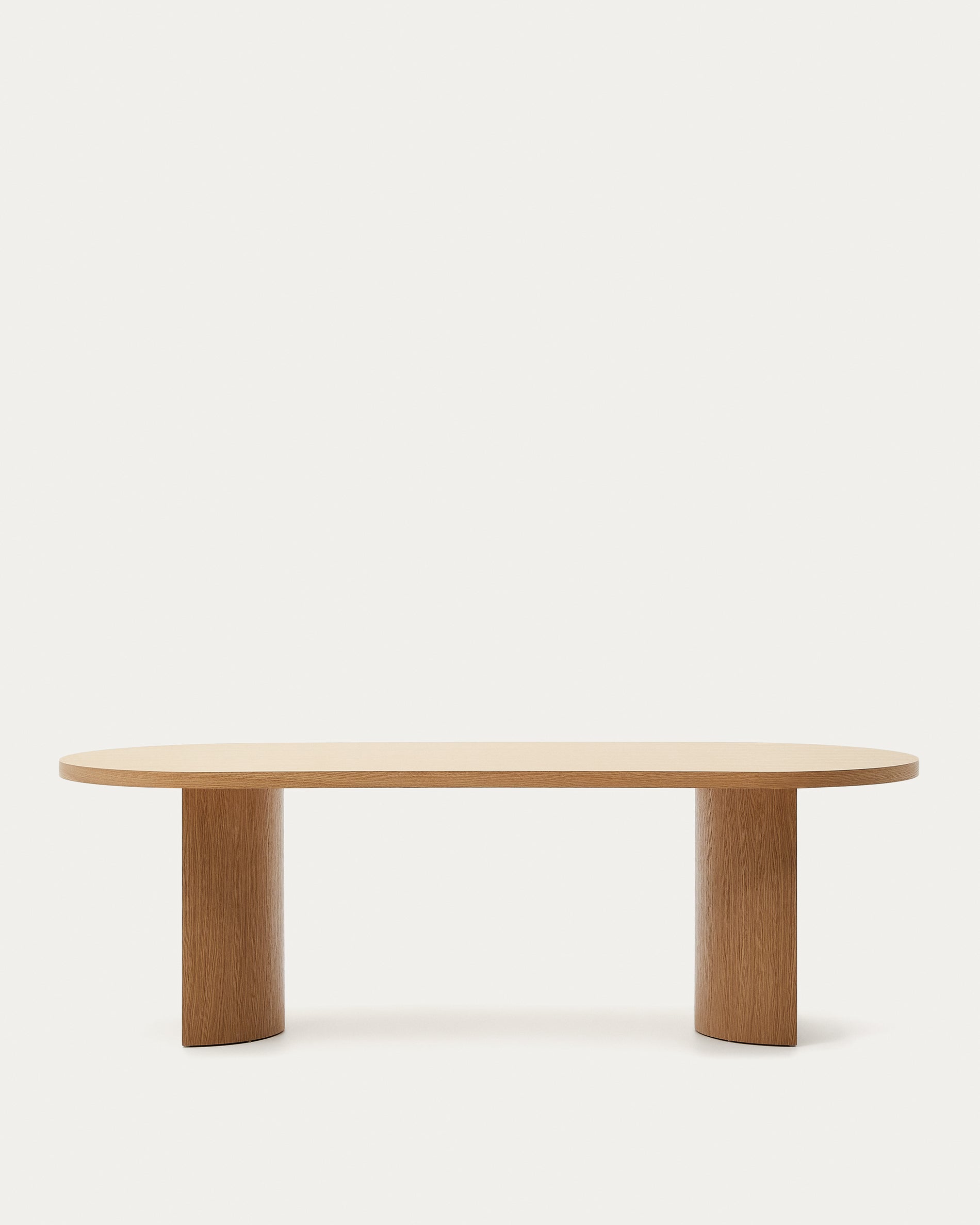 Nealy table with oak veneer with natural finish, 240 x 100 cm