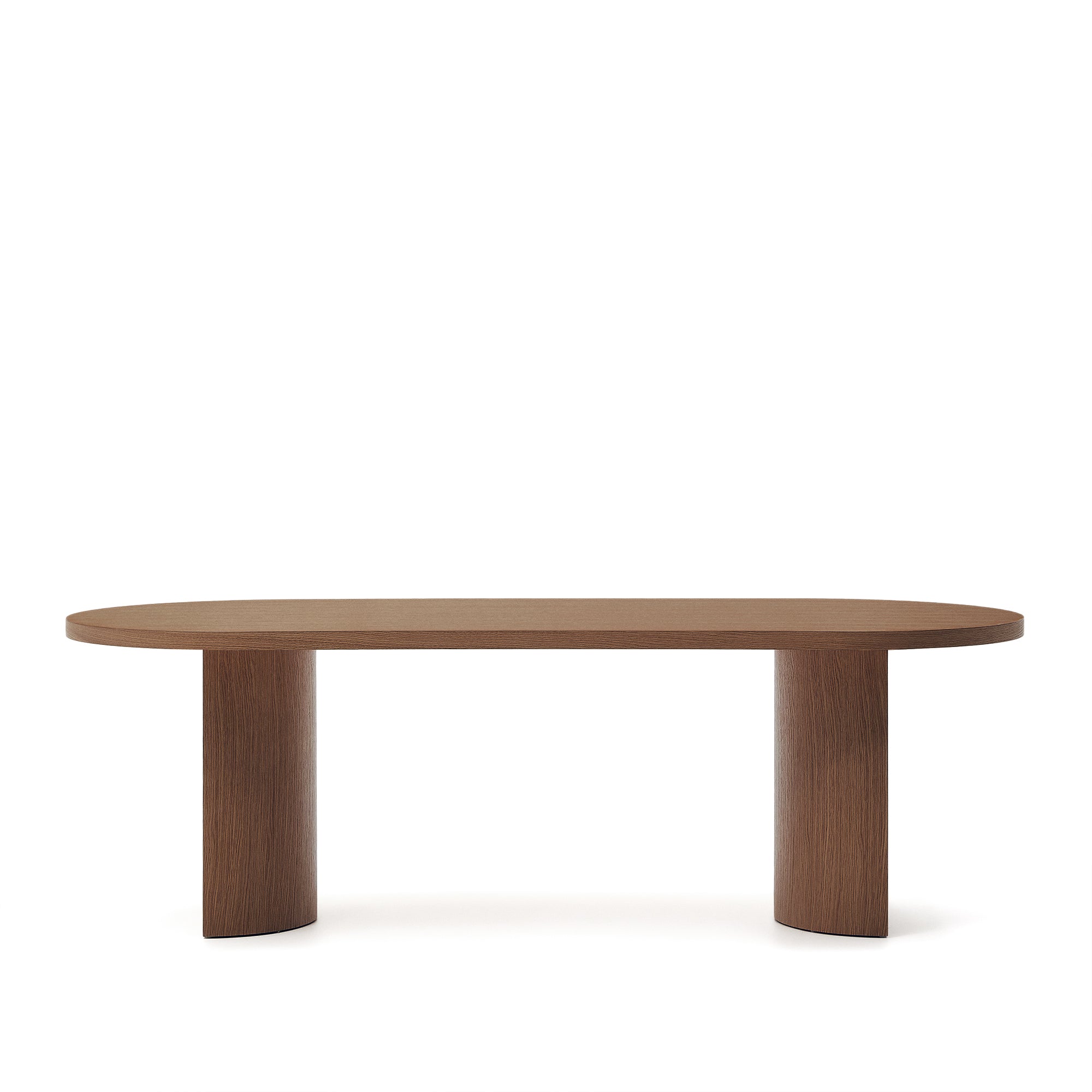 Nealy table with walnut veneer with natural finish, 240 x 100 cm