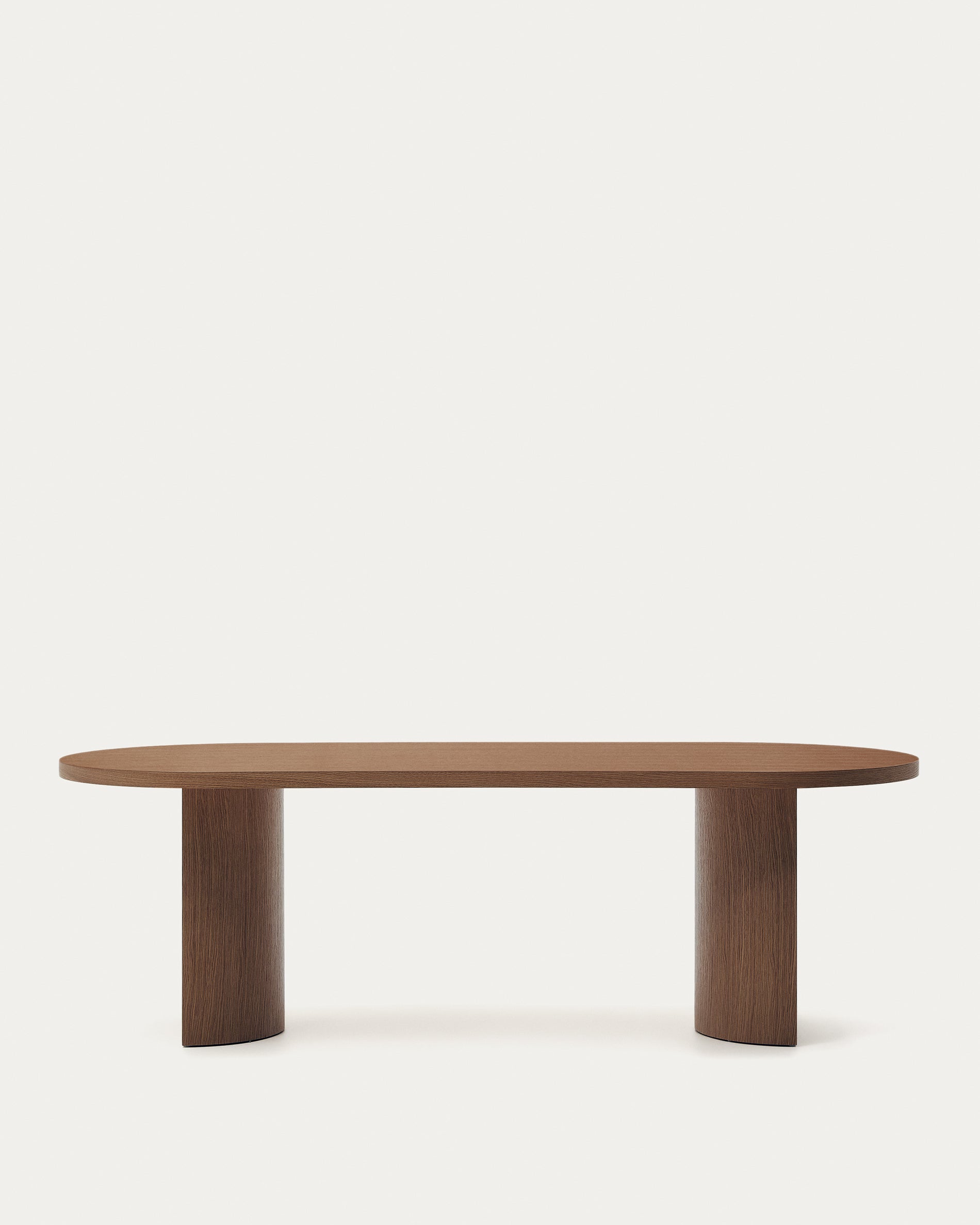 Nealy table with walnut veneer with natural finish, 240 x 100 cm