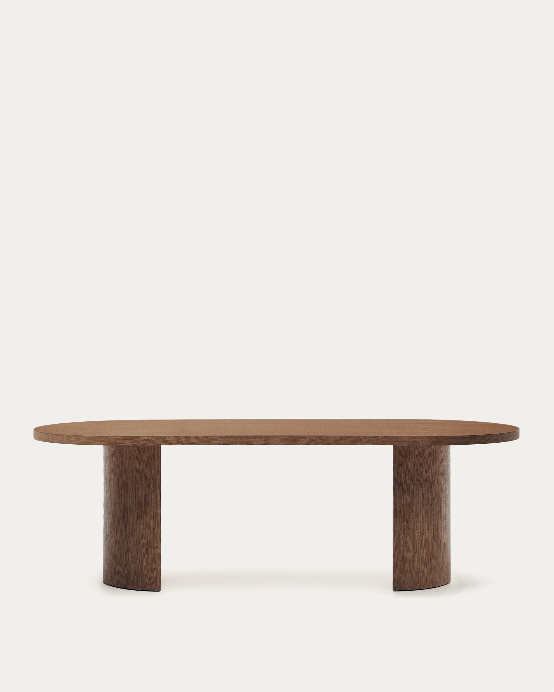 Nealy table with walnut veneer with natural finish, 240 x 100 cm