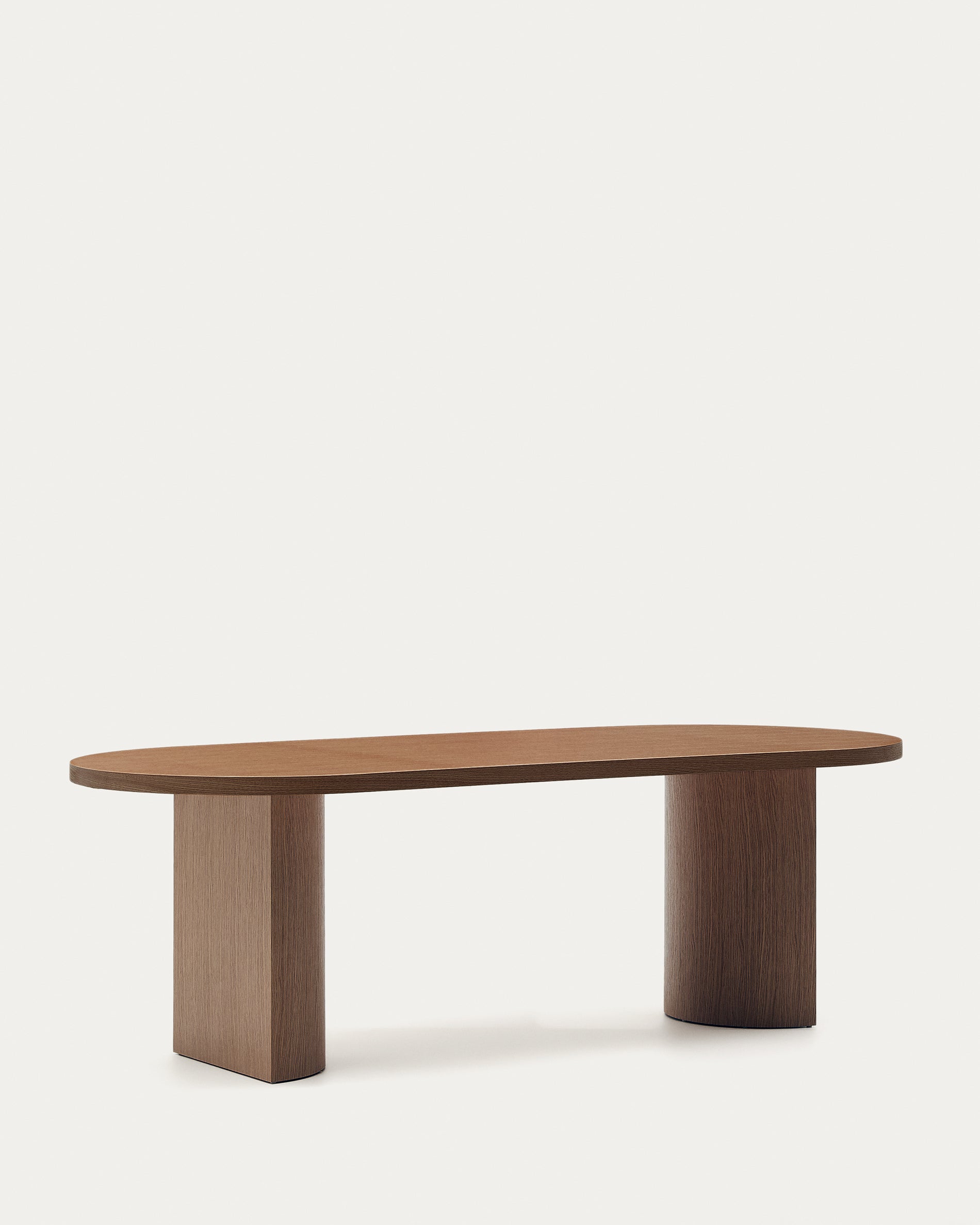 Nealy table with walnut veneer with natural finish, 240 x 100 cm