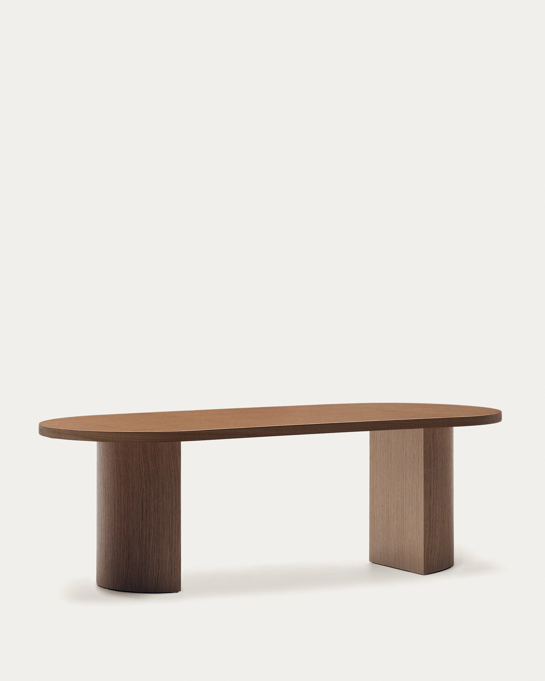 Nealy table with walnut veneer with natural finish, 240 x 100 cm