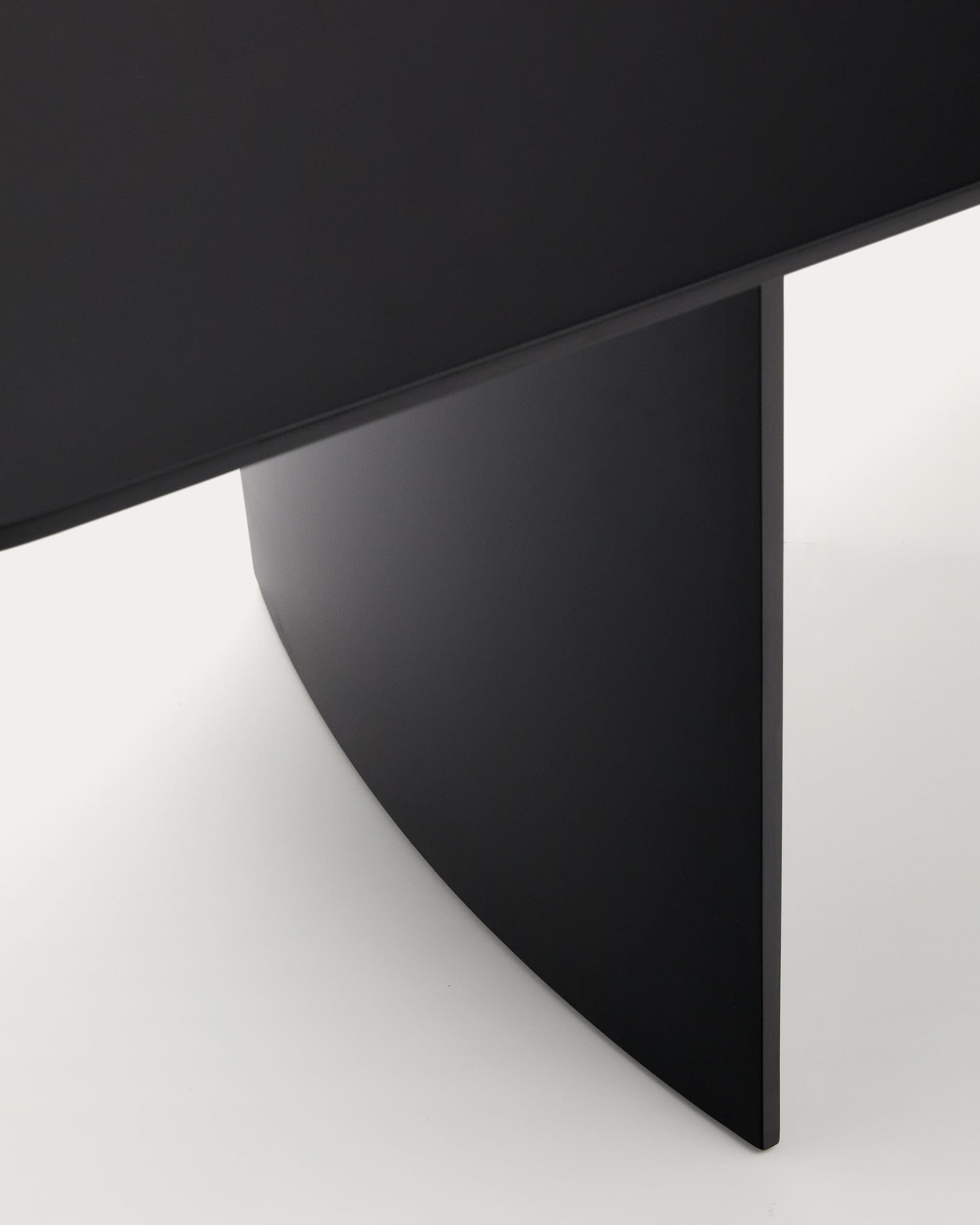 Litto black, lacquered MDF table, 240 x 100 cm