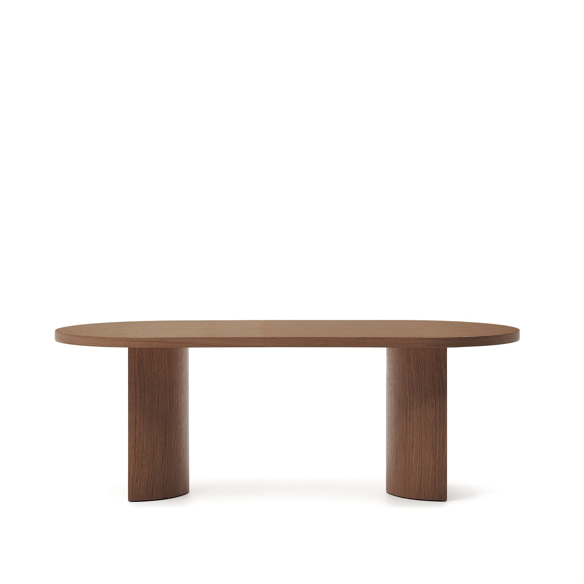 Nealy table with walnut veneer with natural finish, 200 x 100 cm