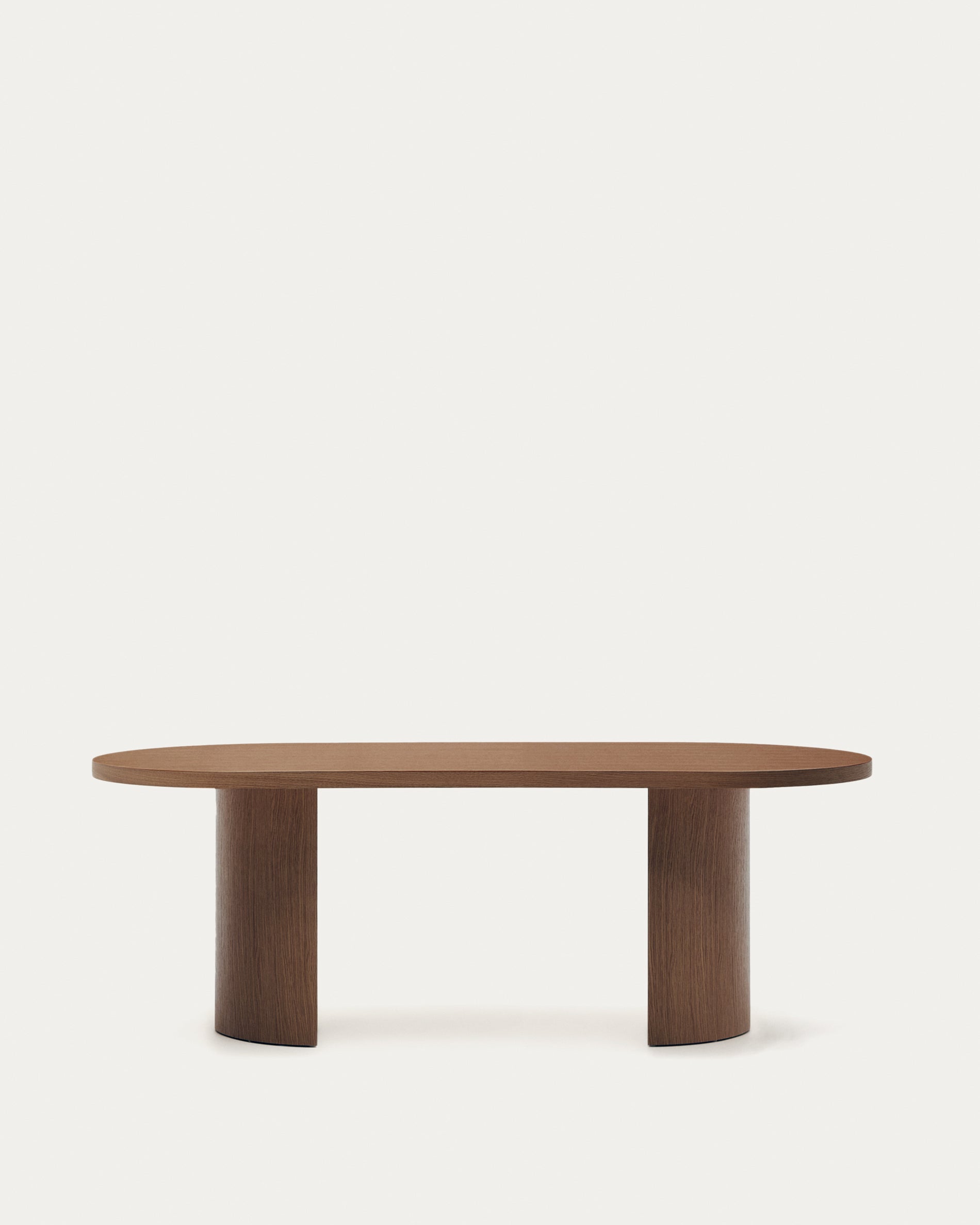 Nealy table with walnut veneer with natural finish, 200 x 100 cm