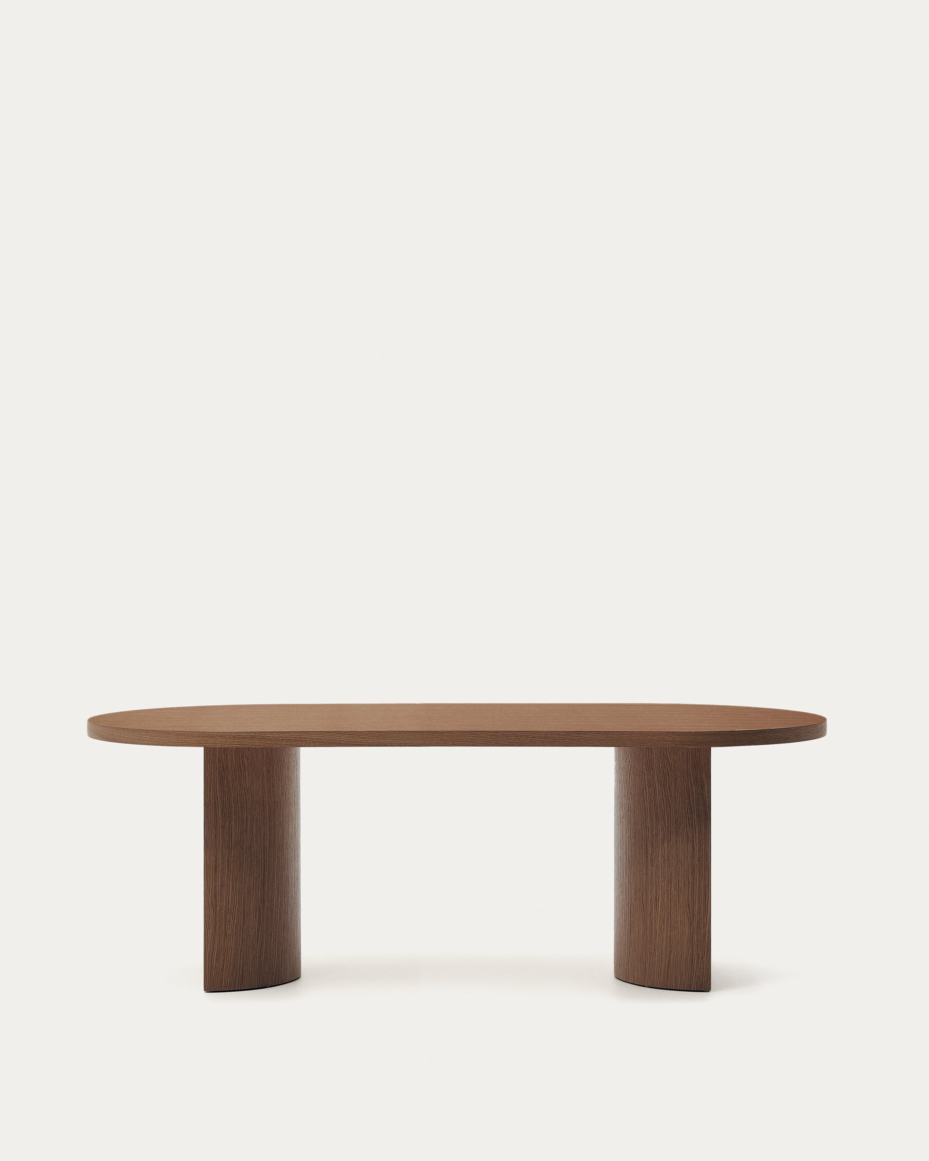 Nealy table with walnut veneer with natural finish, 200 x 100 cm