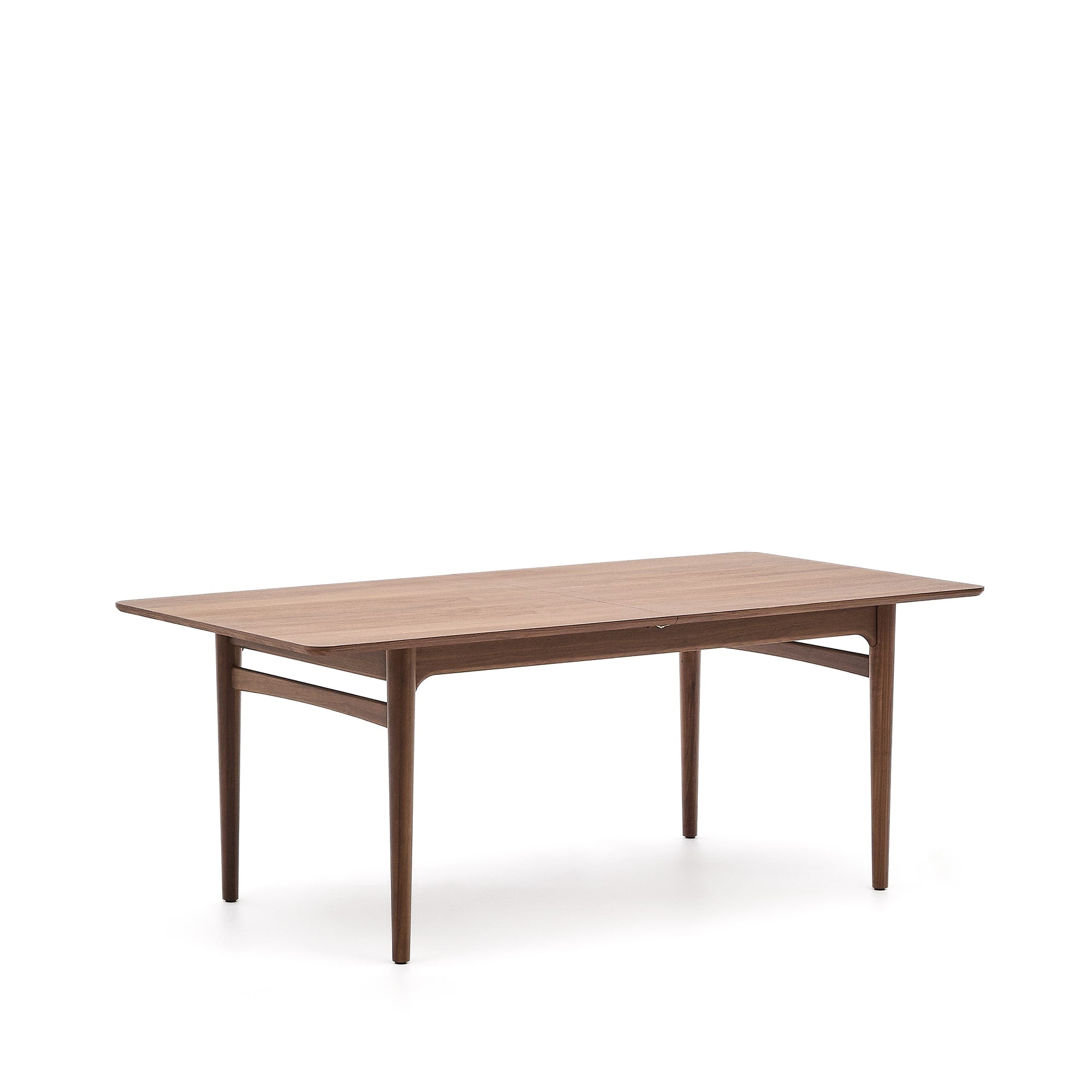 Elan extendable table with veneer and solid walnut 200 (260) x 100 cm FSC Mix Credit