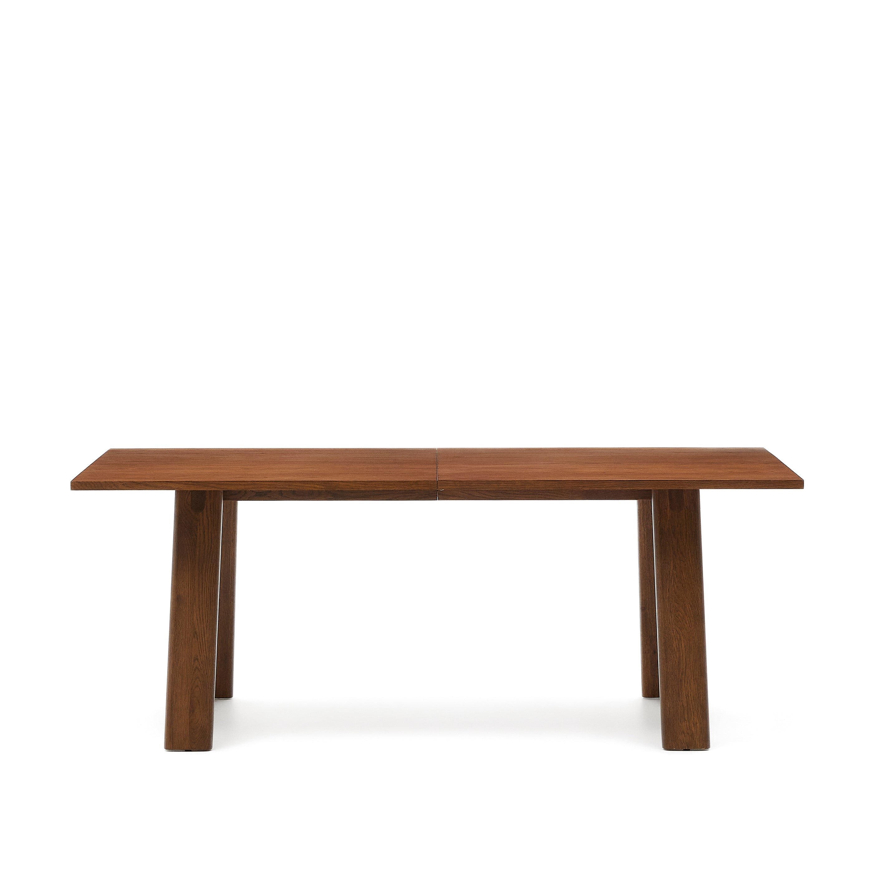Arlen extendable table in solid oak and veneer with walnut finish 200(250) 95 cm FSC Mix Credit