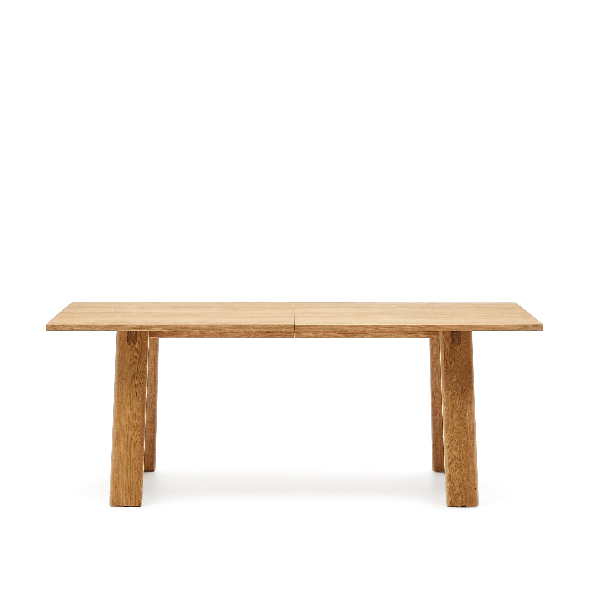 Arlen extendable table in solid oak wood and veneer with a natural finish 200(250)x95cm FSC Mix Credit - Product Image