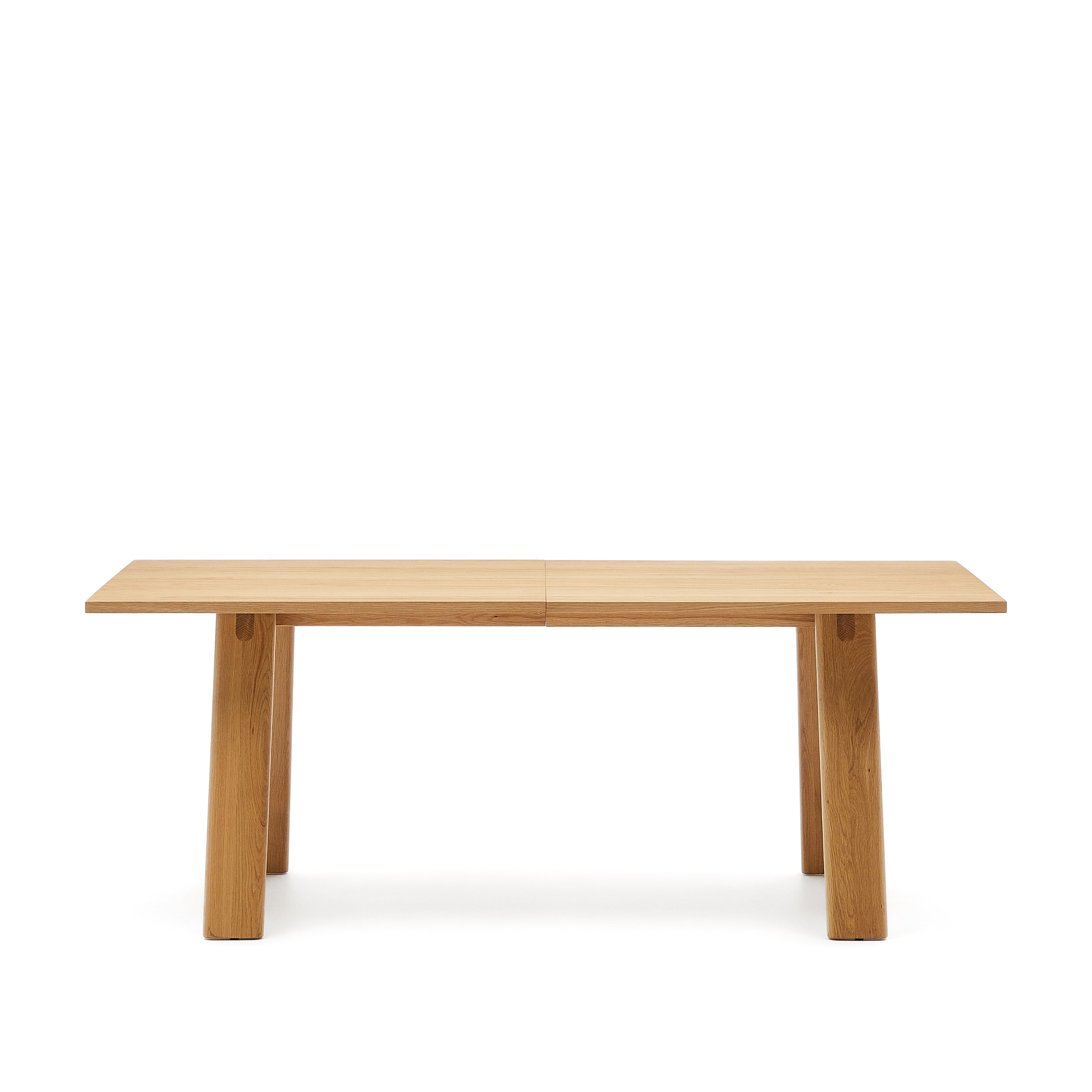 Arlen extendable table in solid oak wood and veneer with a natural finish 200(250)x95cm FSC Mix Credit - Product Image
