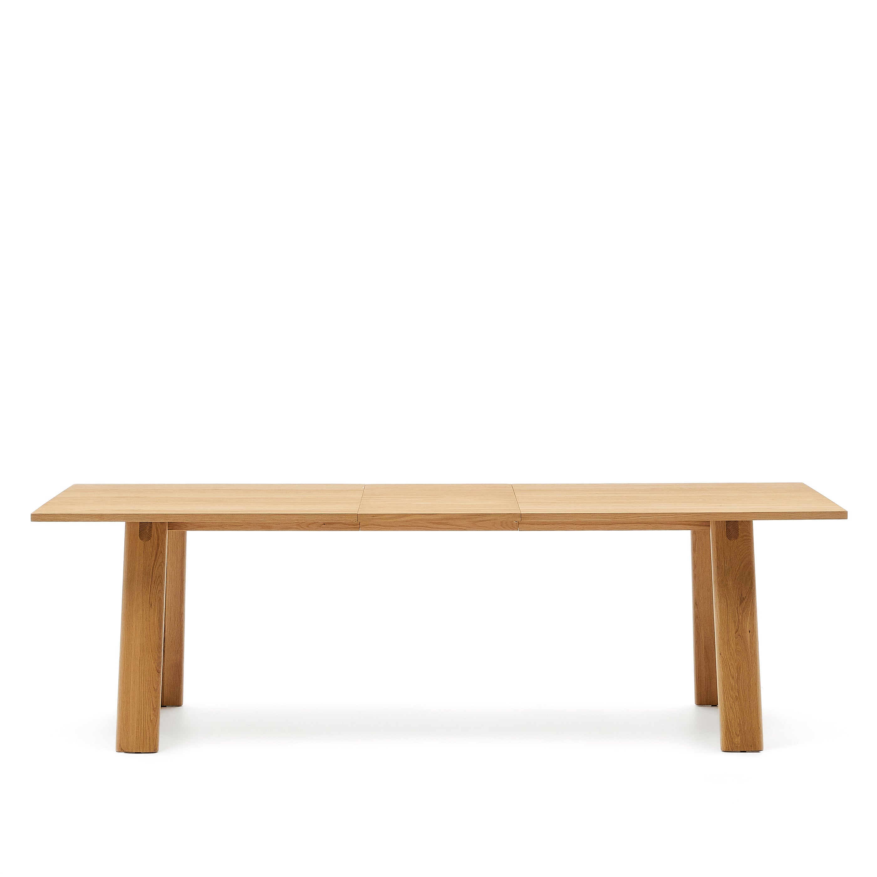 Arlen extendable table in solid oak wood and veneer with a natural finish 200(250)x95cm FSC Mix Credit - Product Image