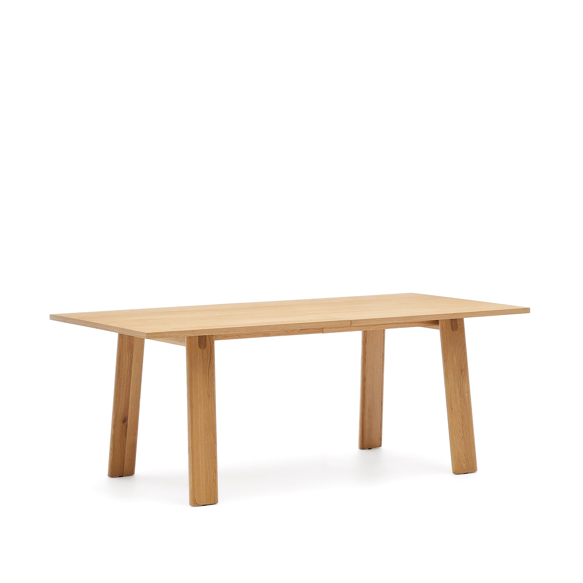 Arlen extendable table in solid oak wood and veneer with a natural finish 200(250)x95cm FSC Mix Credit - Product Image