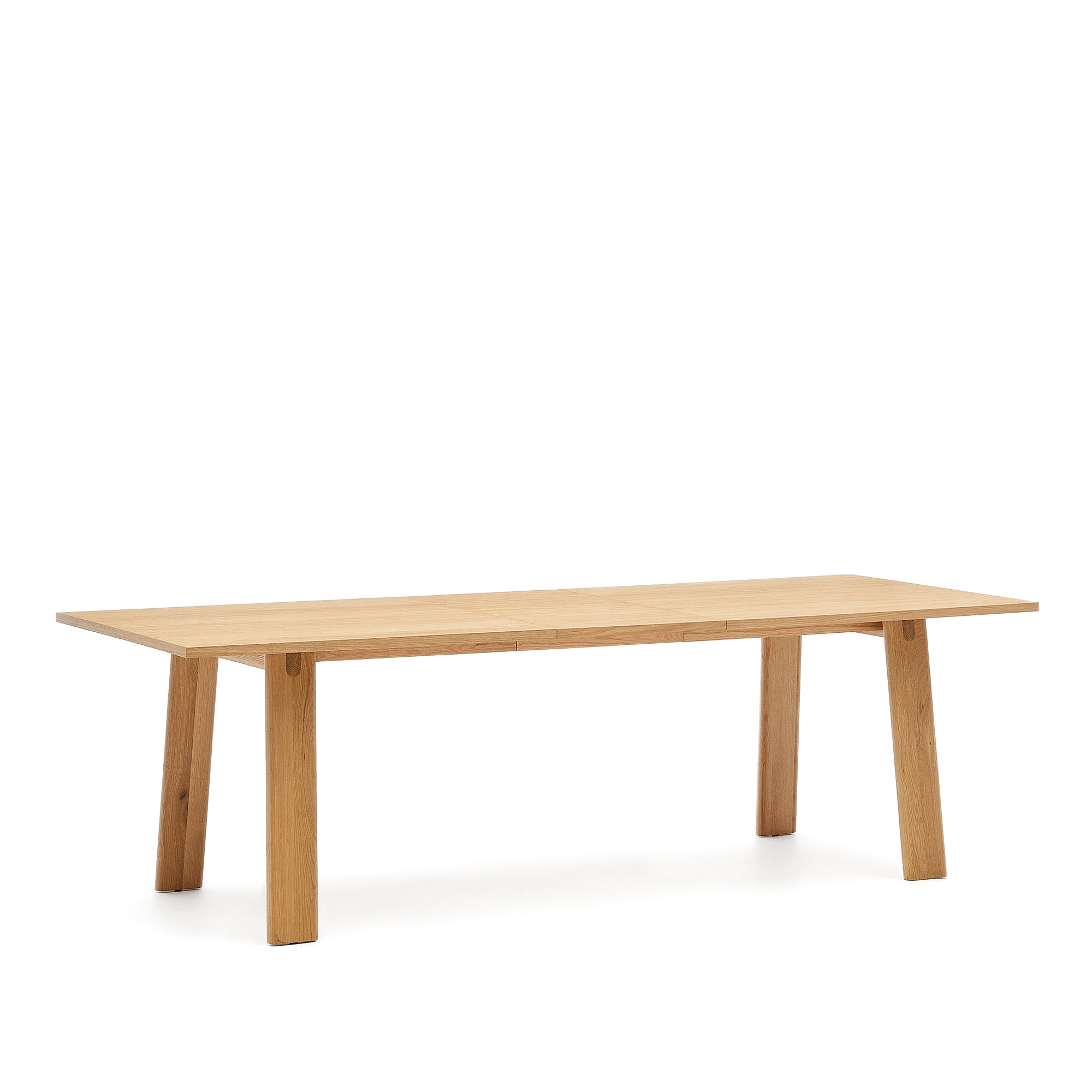 Arlen extendable table in solid oak wood and veneer with a natural finish 200(250)x95cm FSC Mix Credit - Product Image
