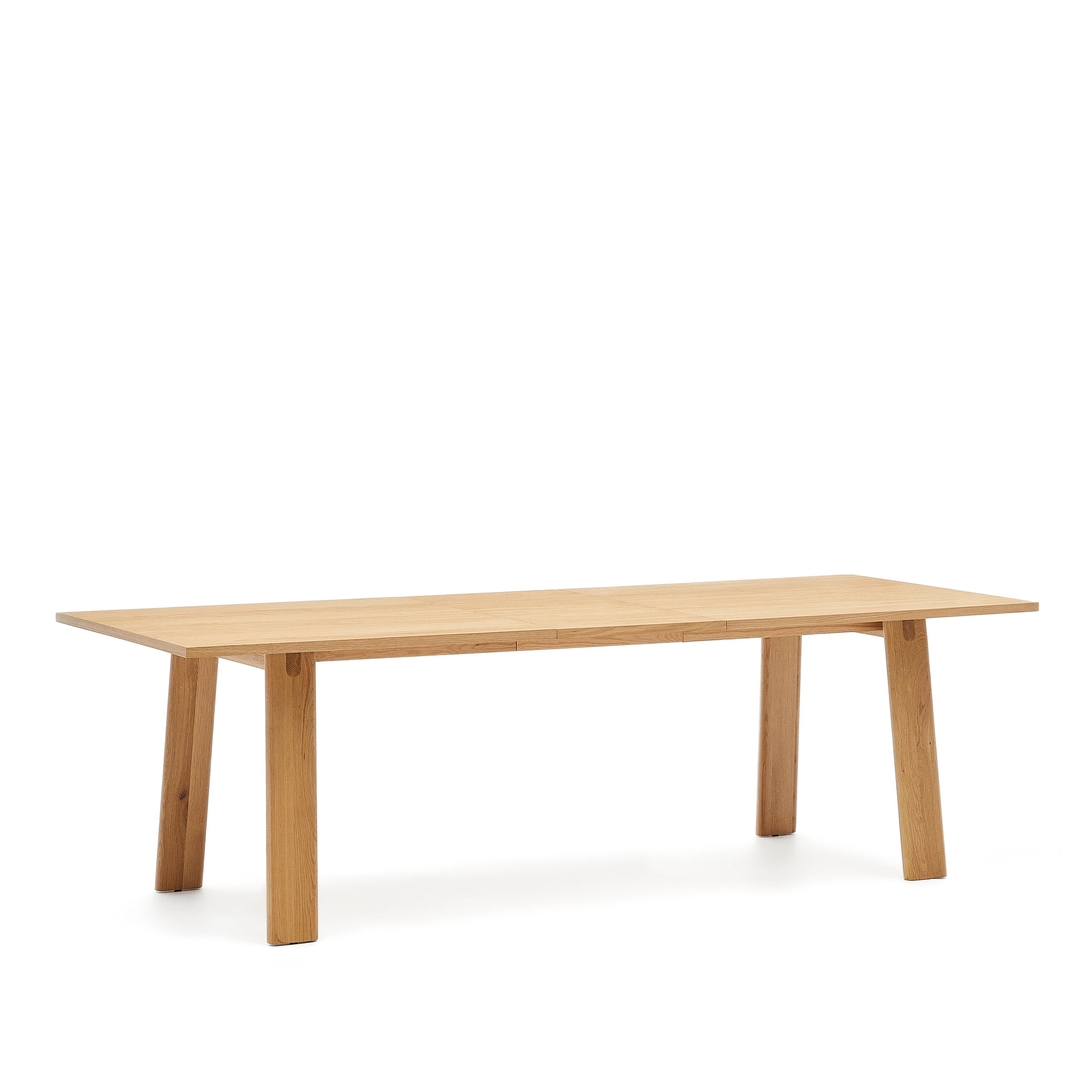Arlen extendable table in solid oak wood and veneer with a natural finish 200(250)x95cm FSC Mix Credit - Product Image