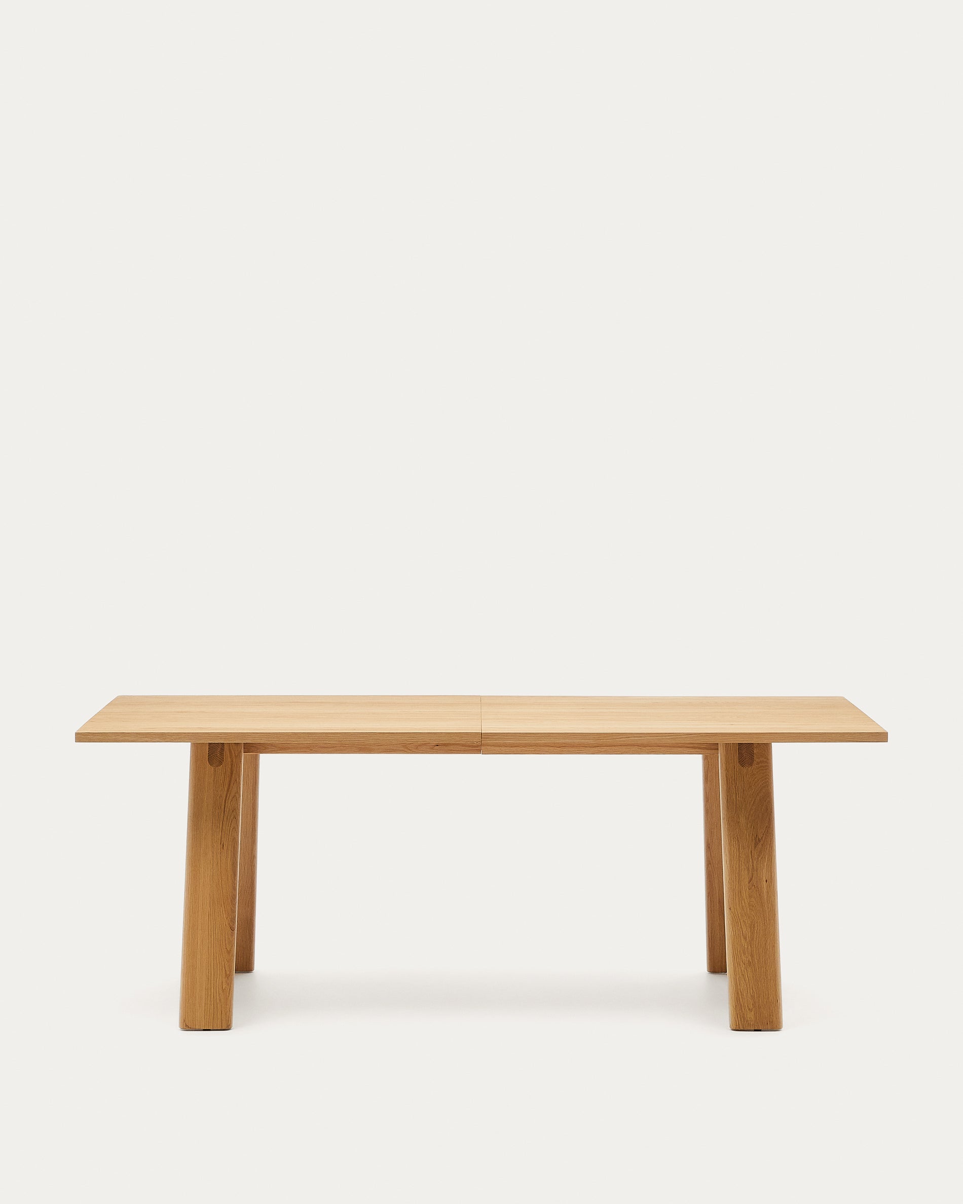 Arlen extendable table in solid oak wood and veneer with a natural finish 200(250)x95cm FSC Mix Credit - Product View