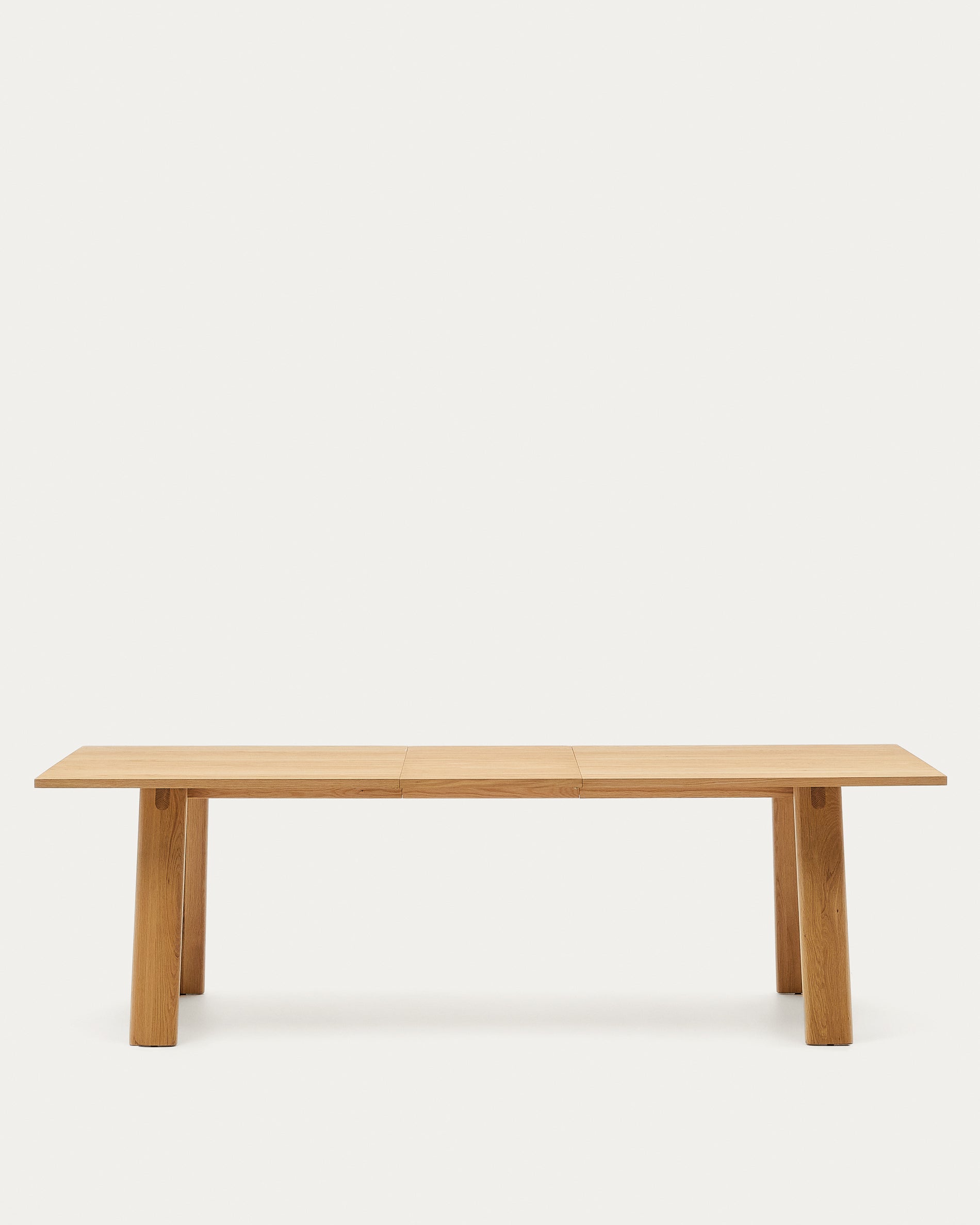 Arlen extendable table in solid oak wood and veneer with a natural finish 200(250)x95cm FSC Mix Credit - Product View