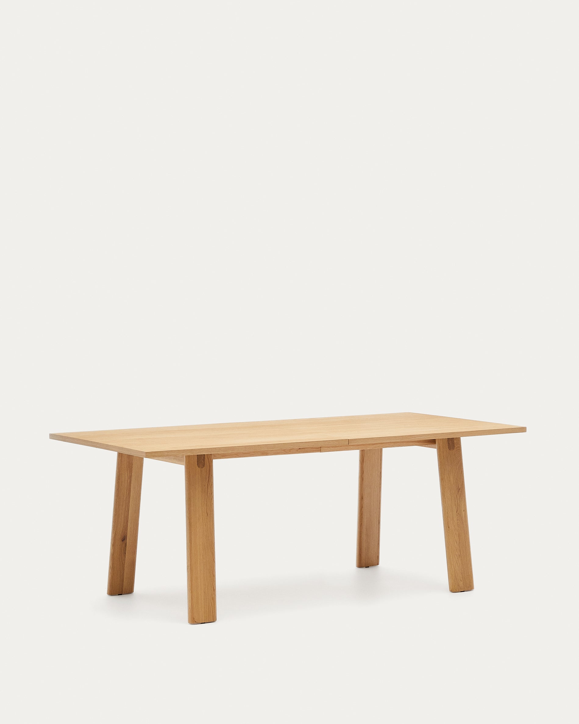 Arlen extendable table in solid oak wood and veneer with a natural finish 200(250)x95cm FSC Mix Credit - Product View