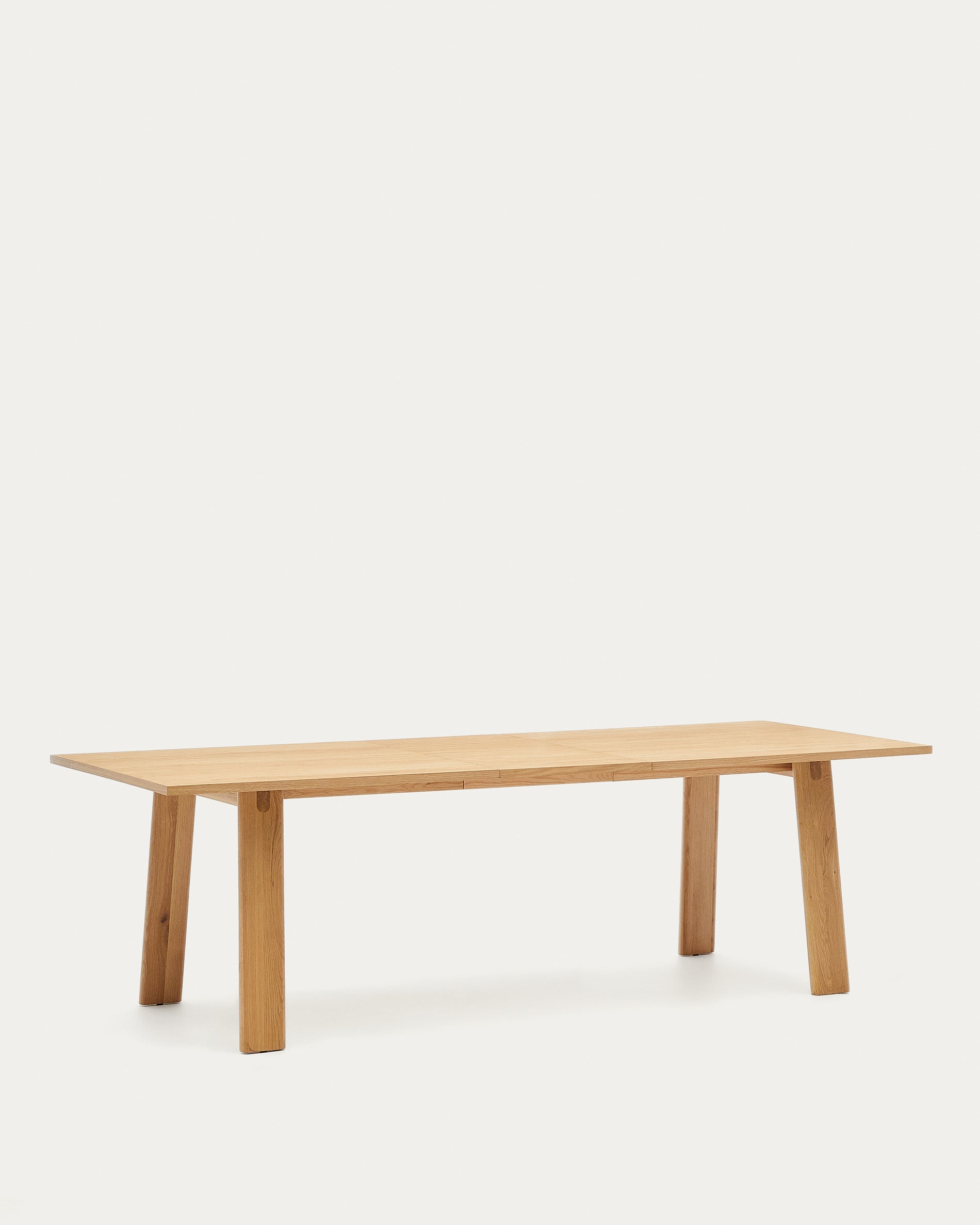 Arlen extendable table in solid oak wood and veneer with a natural finish 200(250)x95cm FSC Mix Credit - Product View