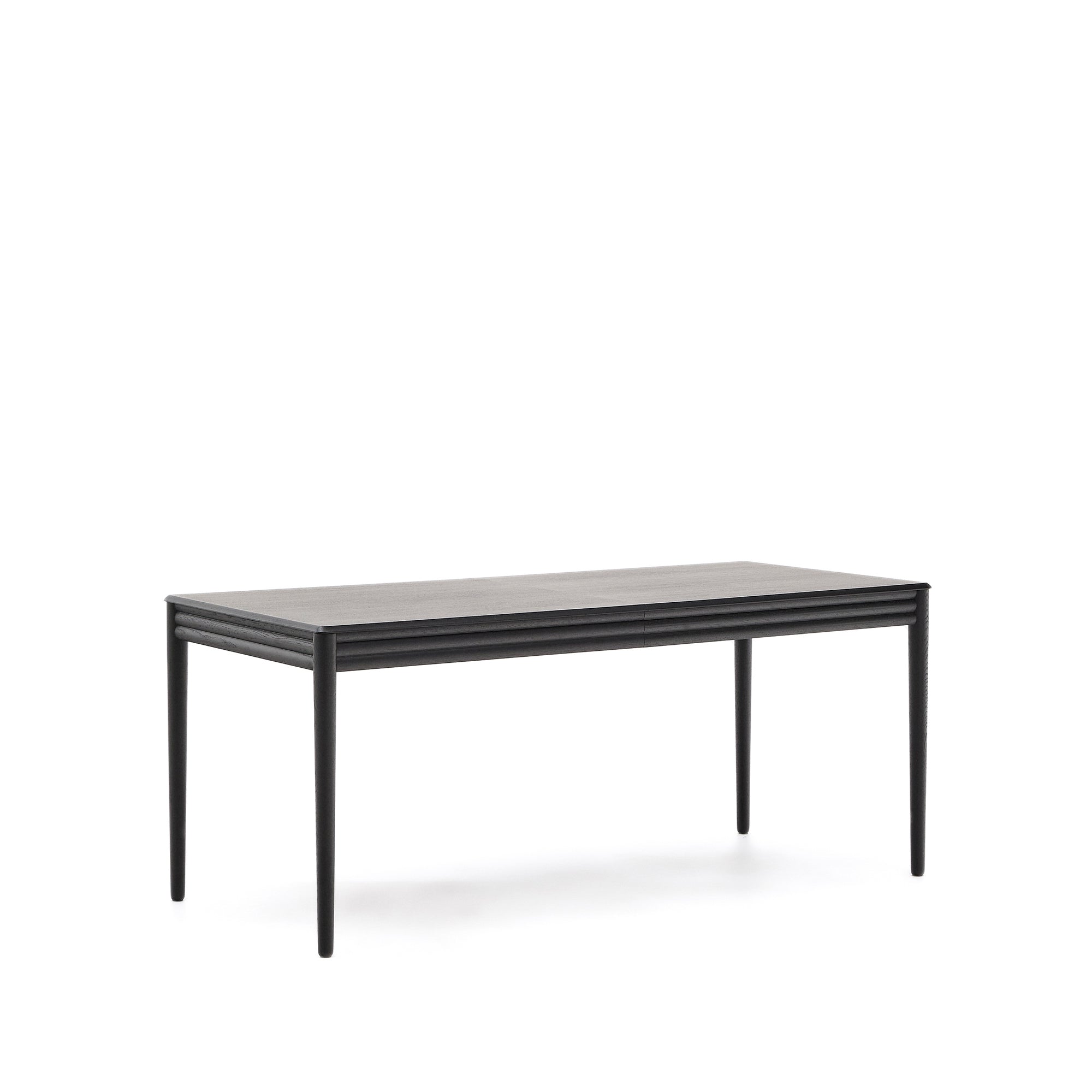 Lenon extendable table with black oak veneer and solid oak 160(240)x90cm FSC Mix Credit