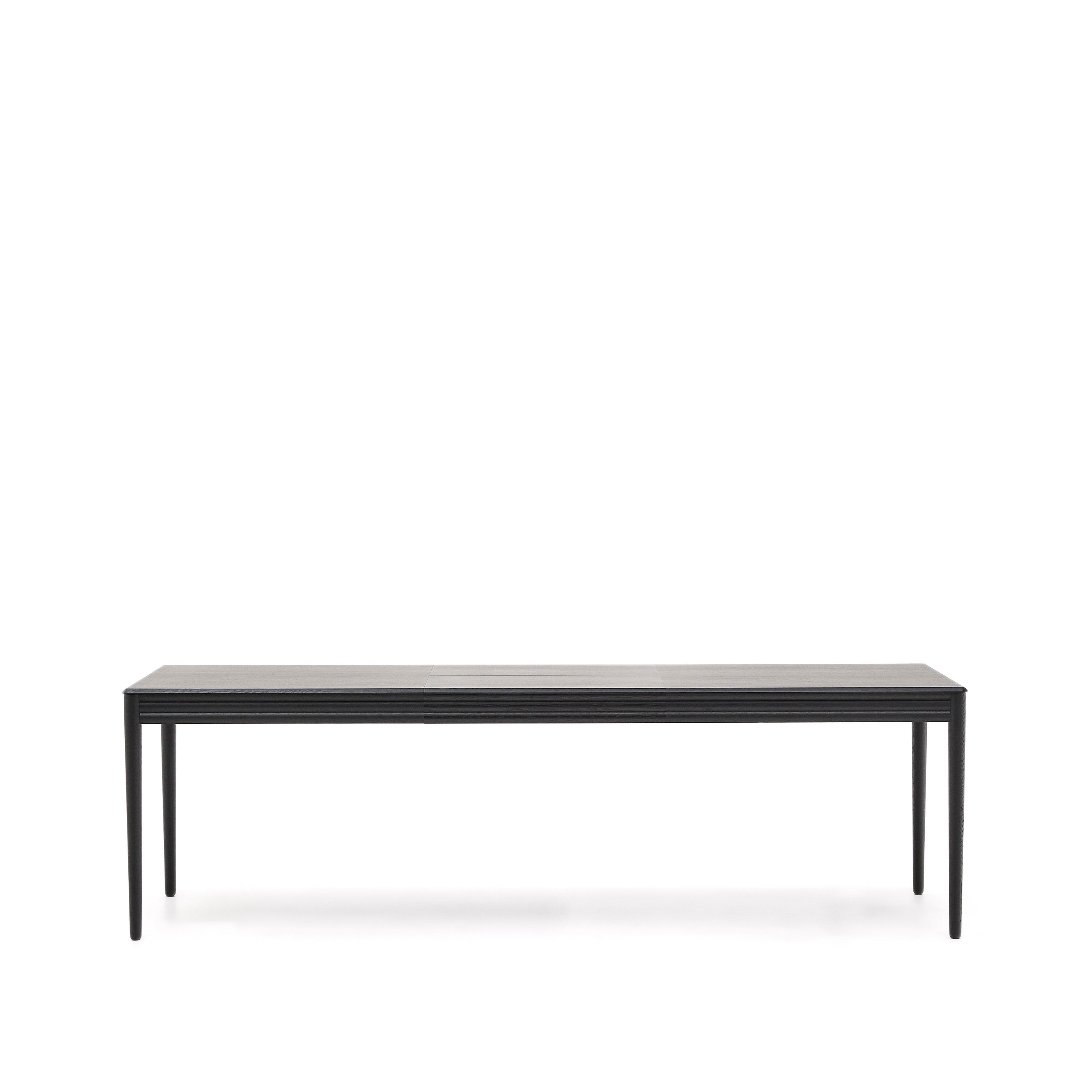 Lenon extendable table with black oak veneer and solid oak 160(240)x90cm FSC Mix Credit