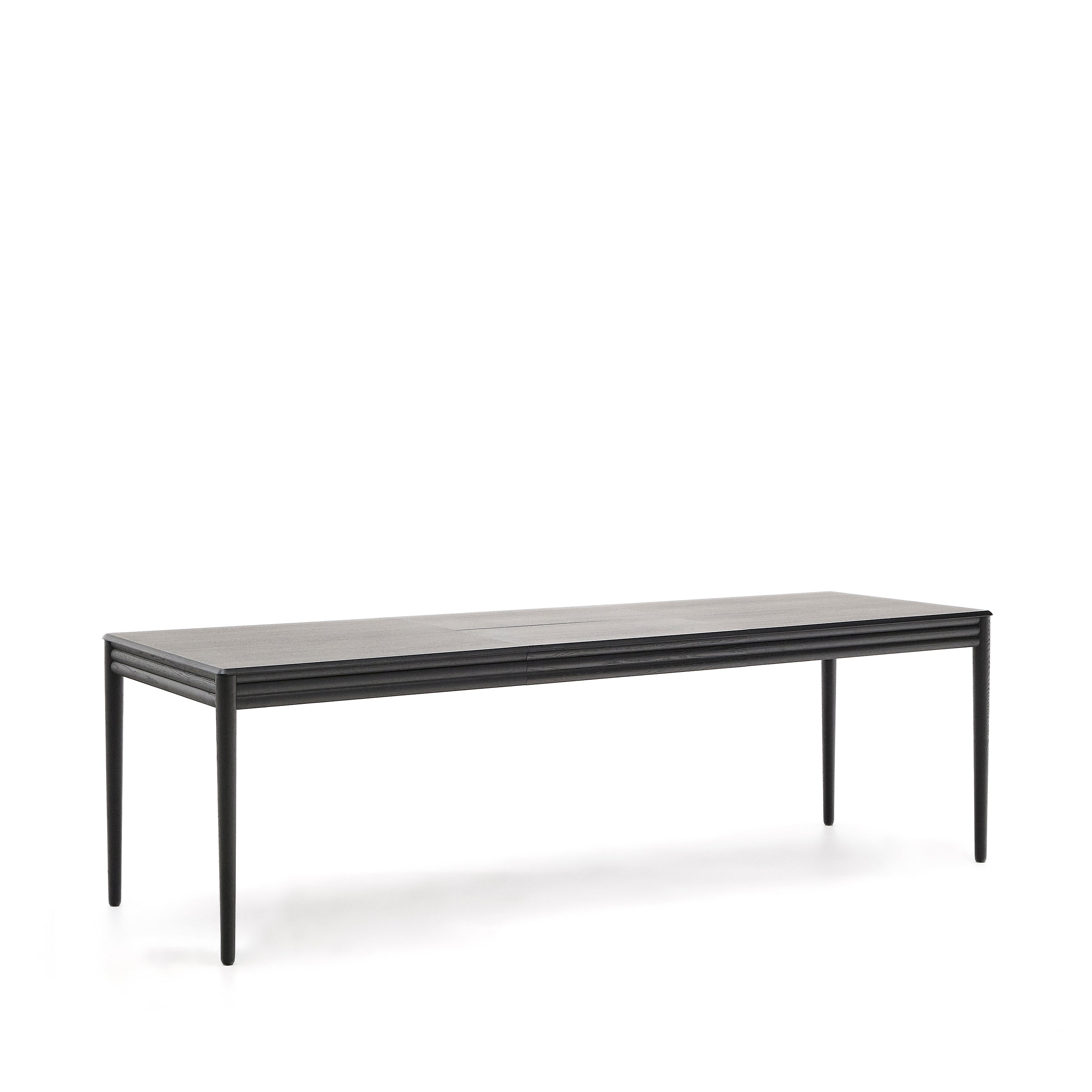 Lenon extendable table with black oak veneer and solid oak 160(240)x90cm FSC Mix Credit