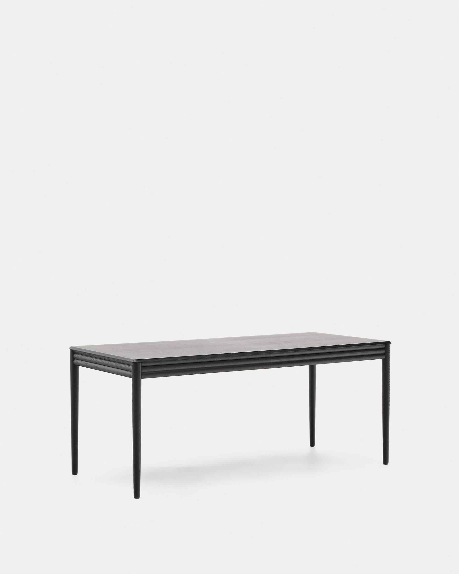 Lenon extendable table with black oak veneer and solid oak 160(240)x90cm FSC Mix Credit