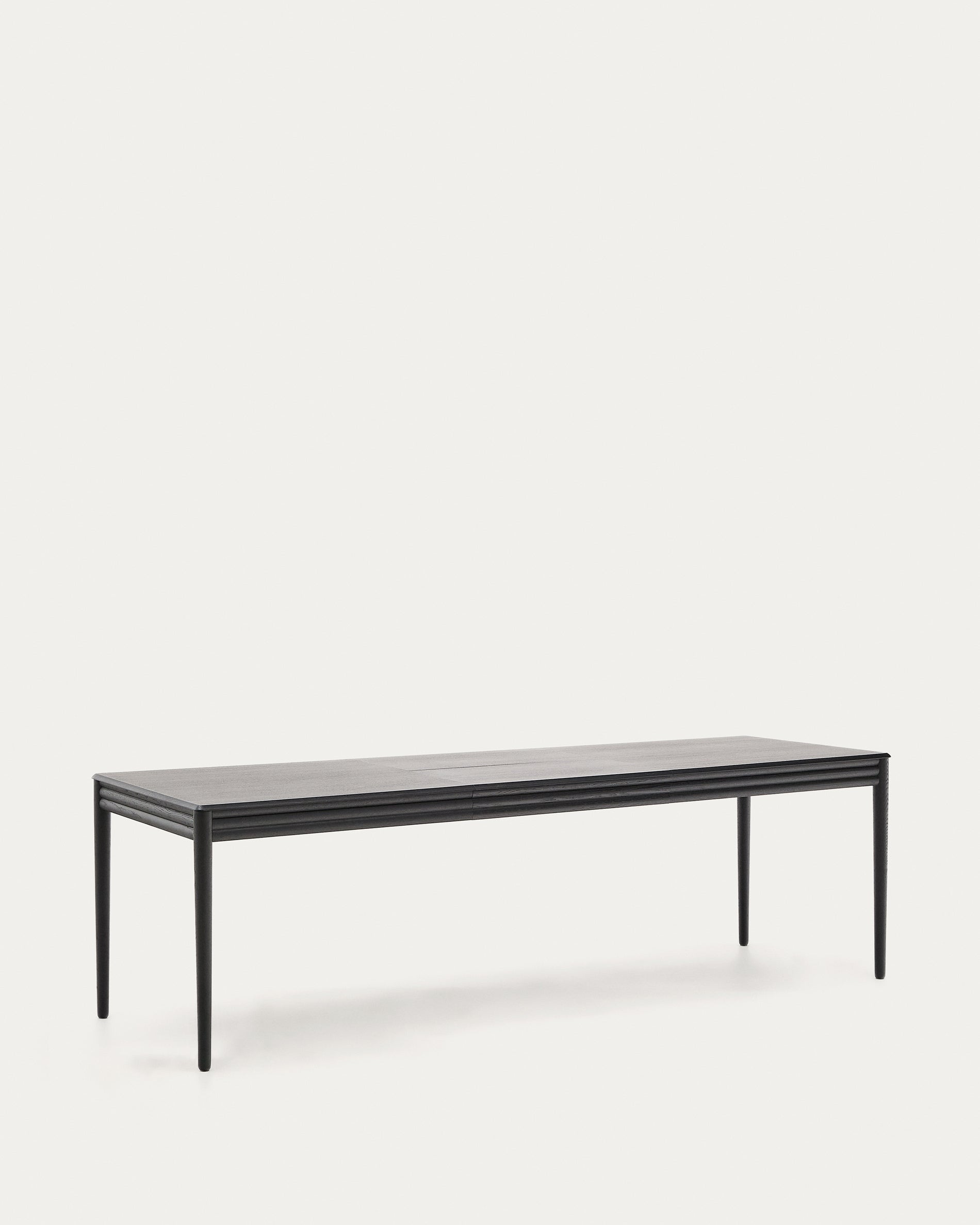 Lenon extendable table with black oak veneer and solid oak 160(240)x90cm FSC Mix Credit