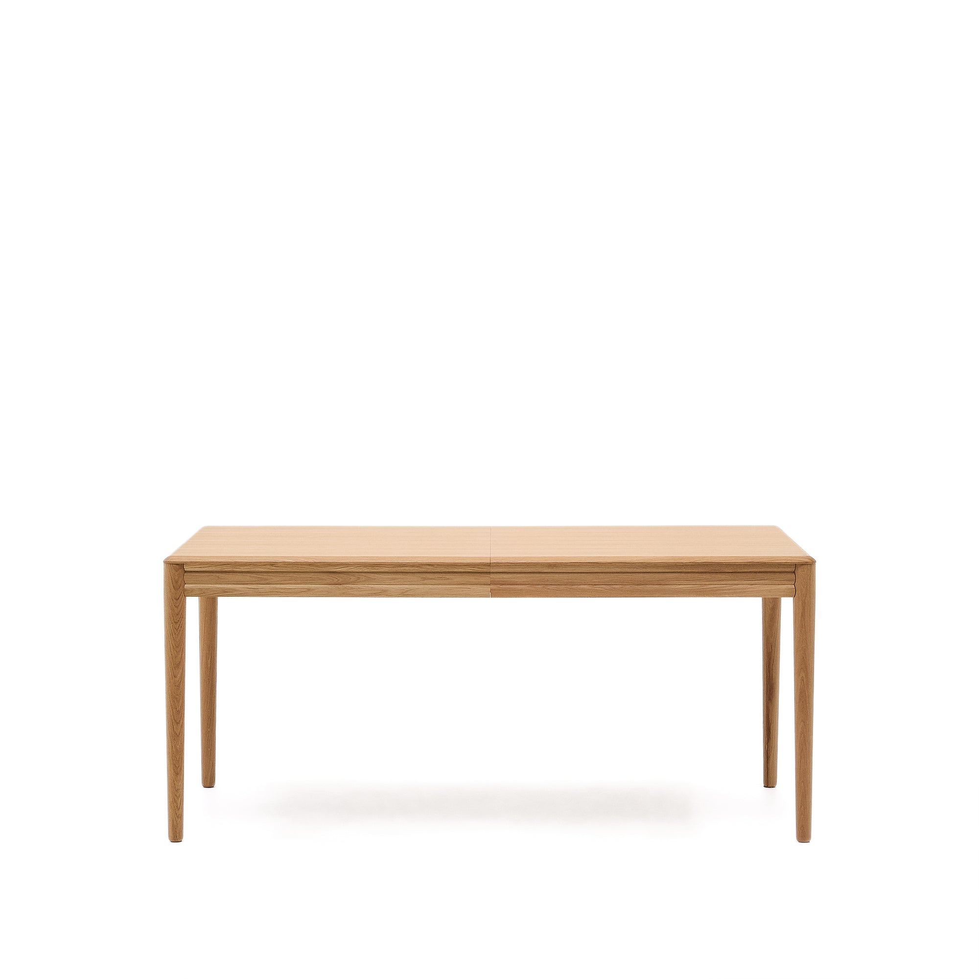 Lenon extendable table in natural FSC Mix Credit solid oak wood and veneer 160(200)x90 - Product Image