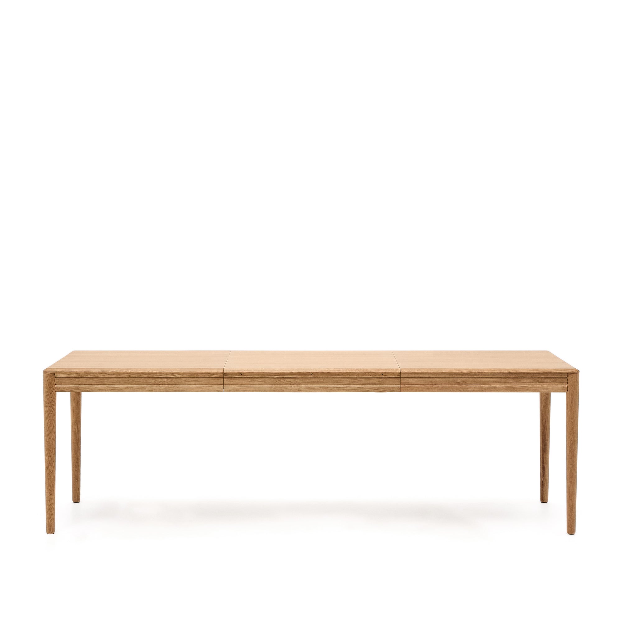 Lenon extendable table in natural FSC Mix Credit solid oak wood and veneer 160(200)x90 - Product Image