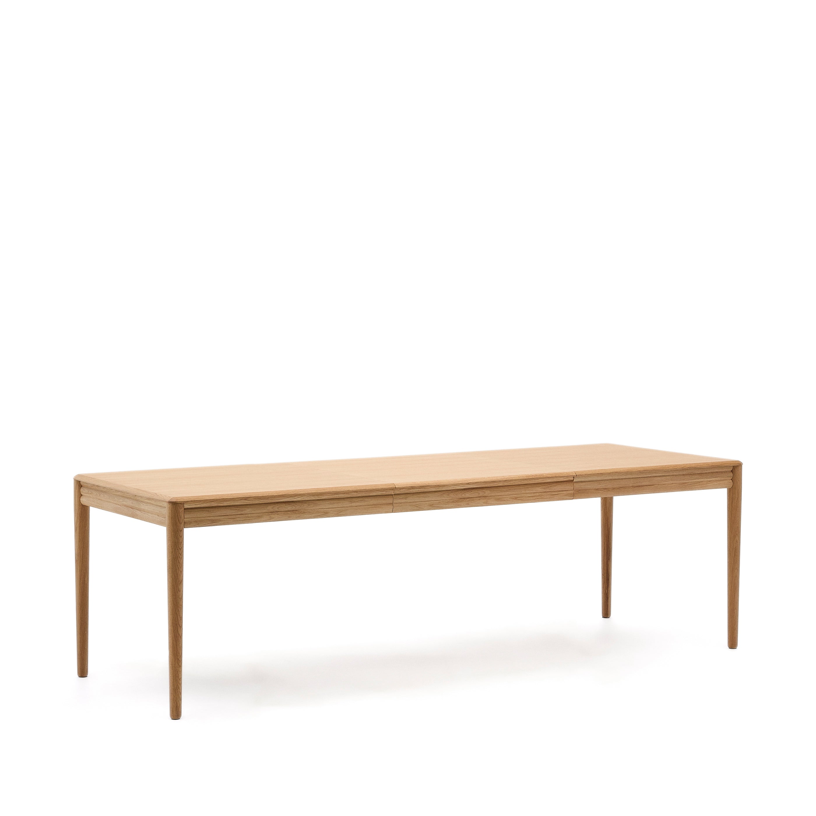 Lenon extendable table in natural FSC Mix Credit solid oak wood and veneer 160(200)x90 - Product Image
