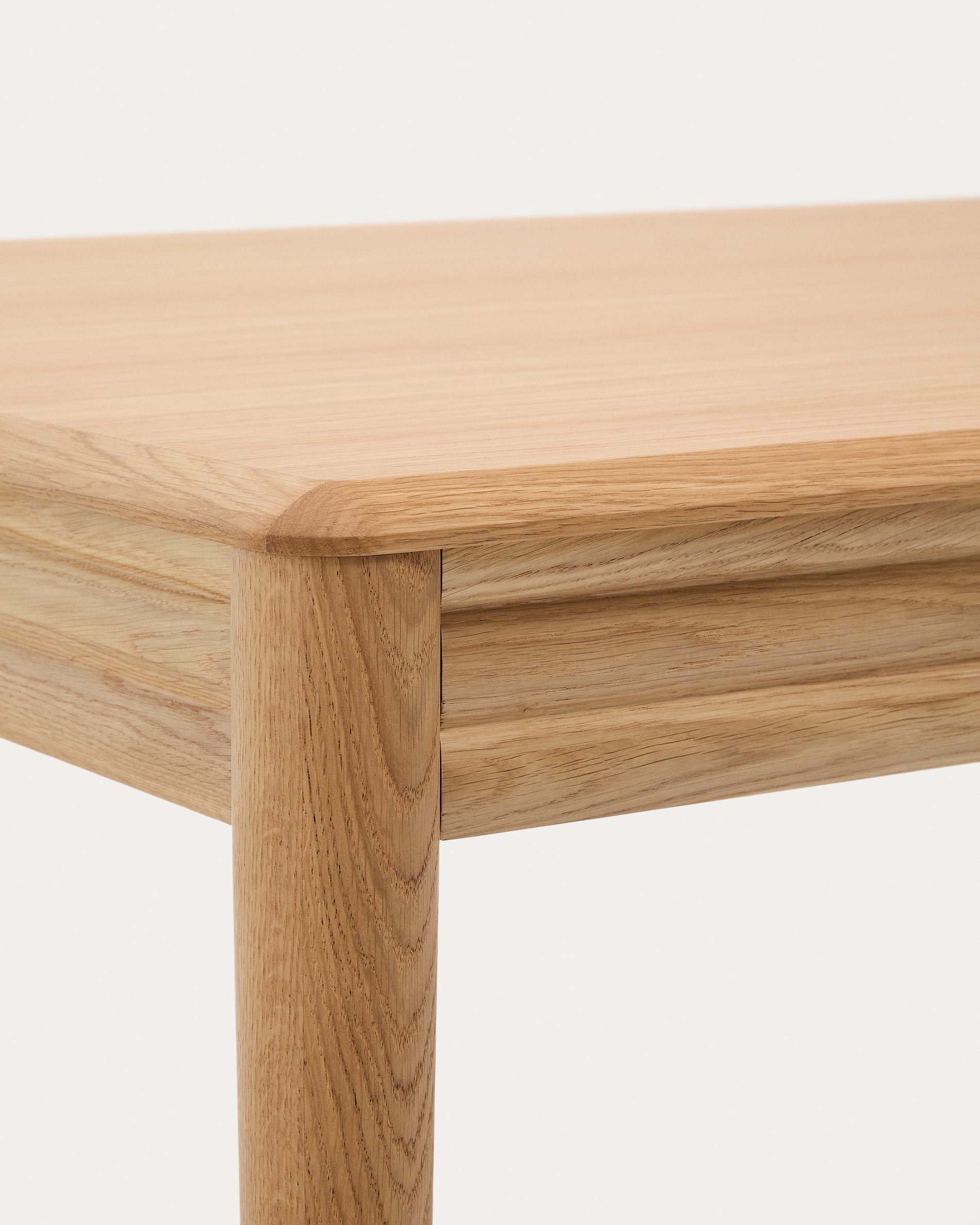 Lenon extendable table in natural FSC Mix Credit solid oak wood and veneer 160(200)x90 - Detail