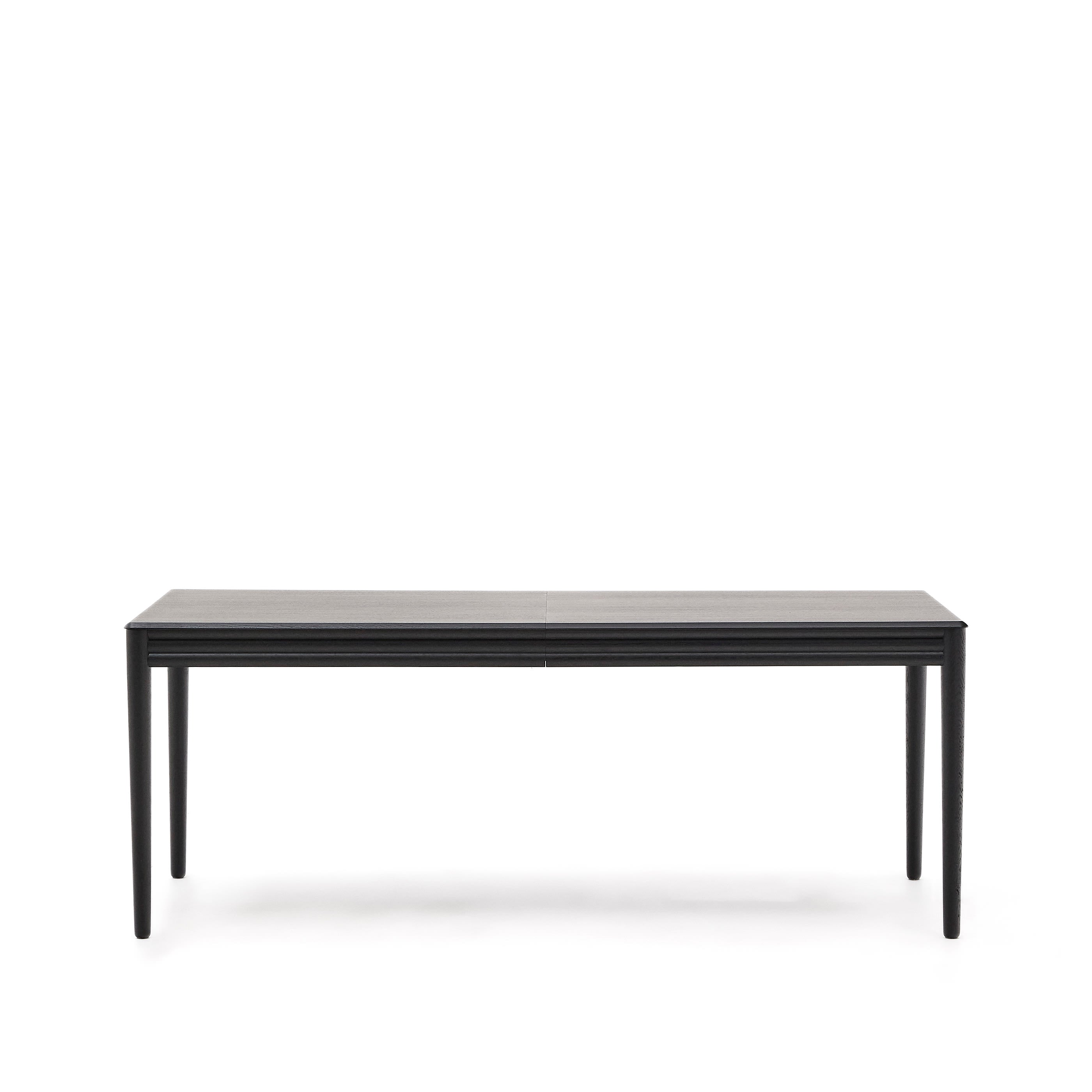 Lenon extendable table with black oak veneer and solid oak 200(280)x90cm FSC Mix Credit