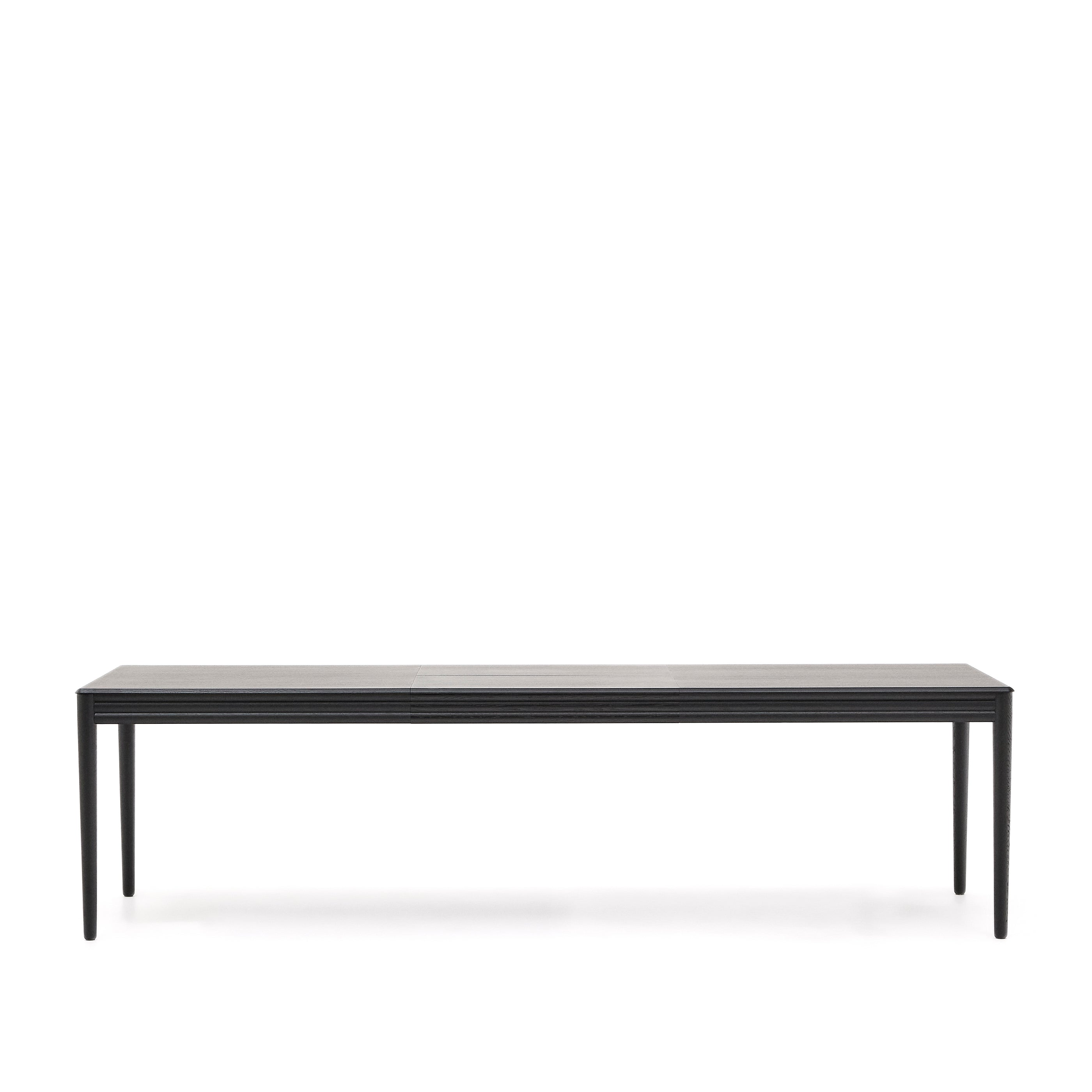 Lenon extending table in black oak veneer and solid oak 200(280)x90cm FSC Mix Credit - Product Image