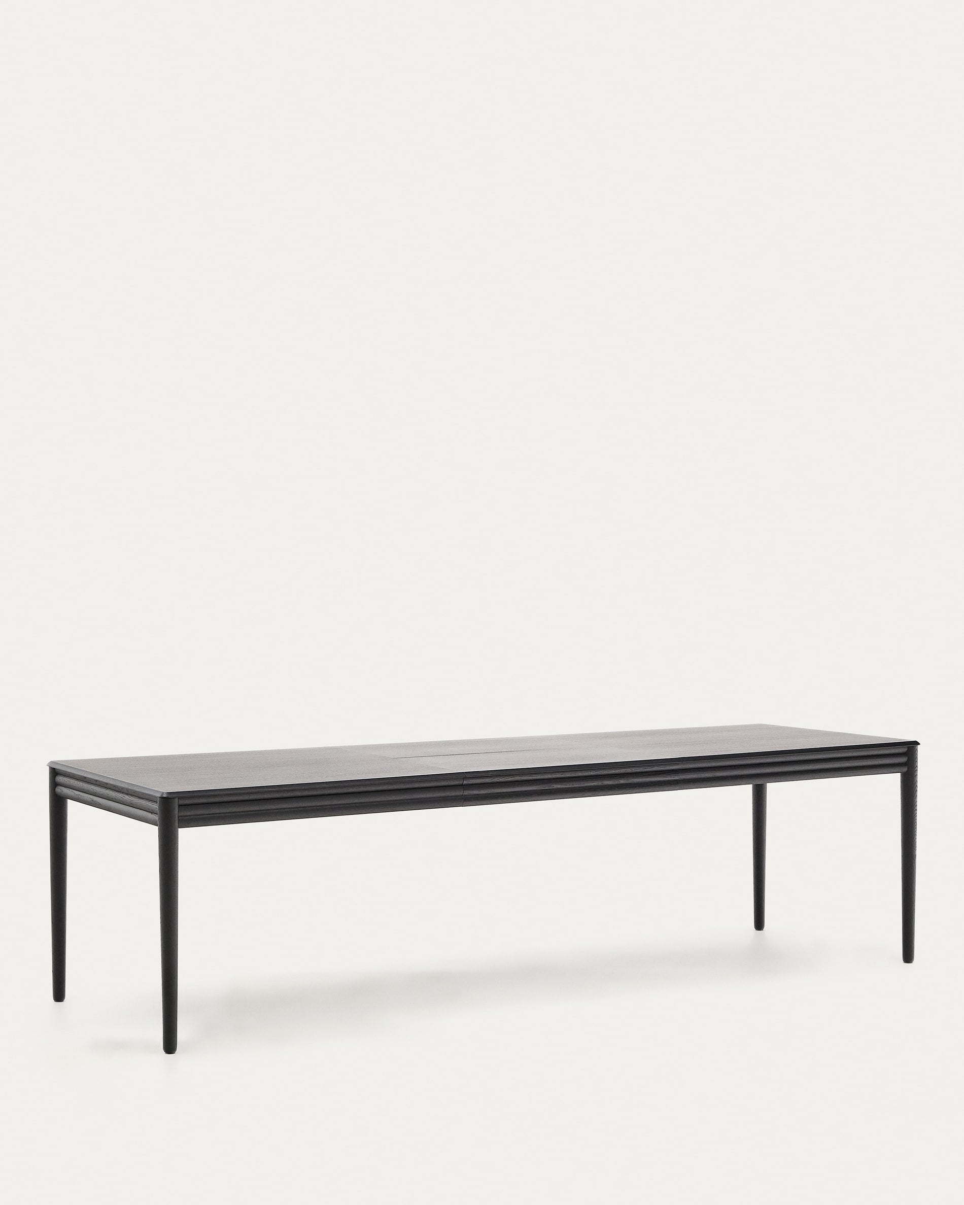 Lenon extendable table with black oak veneer and solid oak 200(280)x90cm FSC Mix Credit