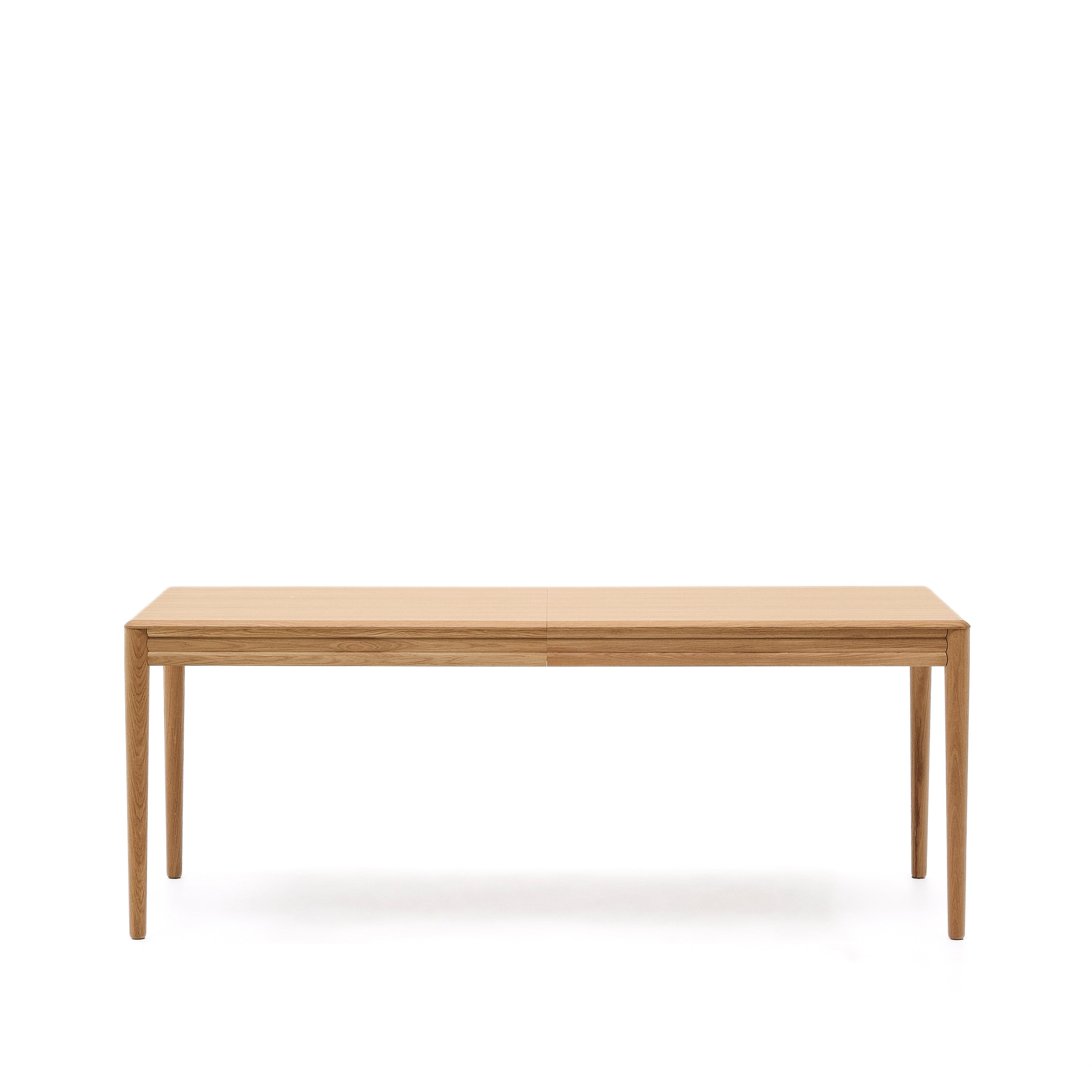 Lenon extendable table in natural FSC Mix Credit solid oak wood and veneer 200(280)x90 - Product Image
