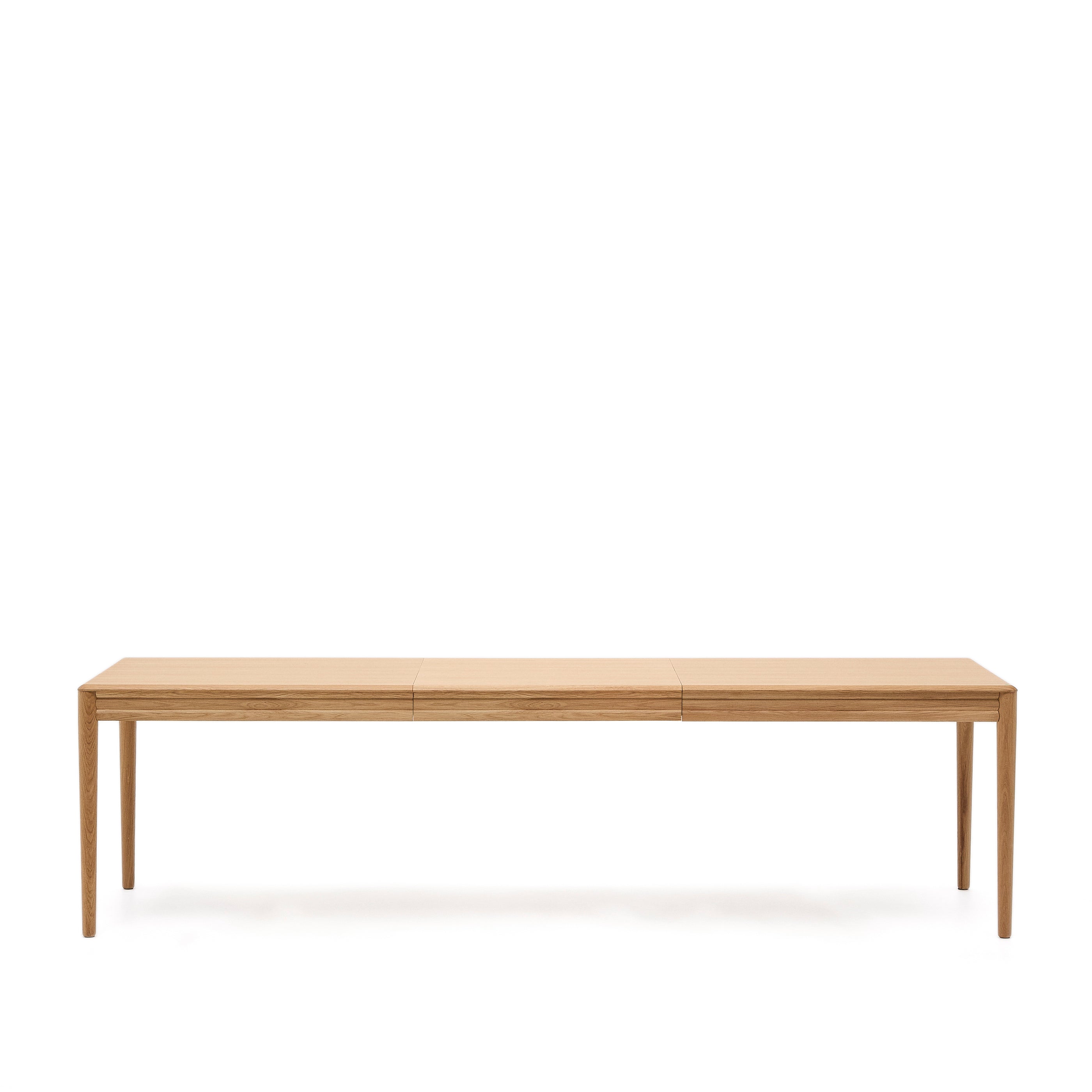 Lenon extendable table in natural FSC Mix Credit solid oak wood and veneer 200(280)x90 - Product Image