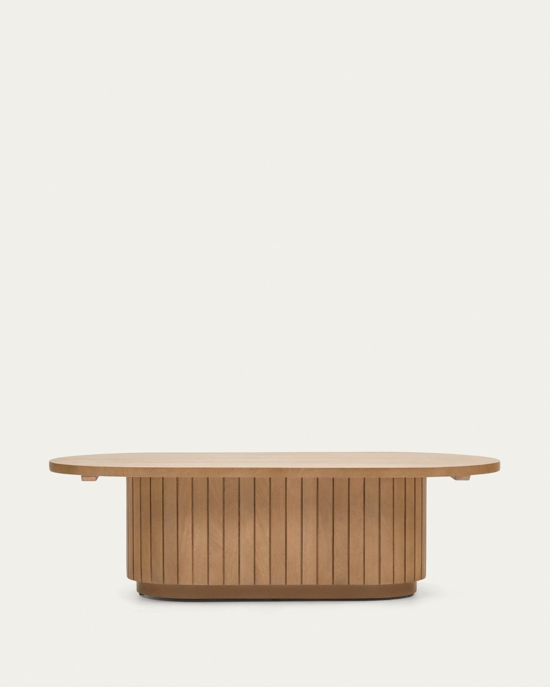 Licia solid mango wood coffee table, 120 x 60 cm - Product View