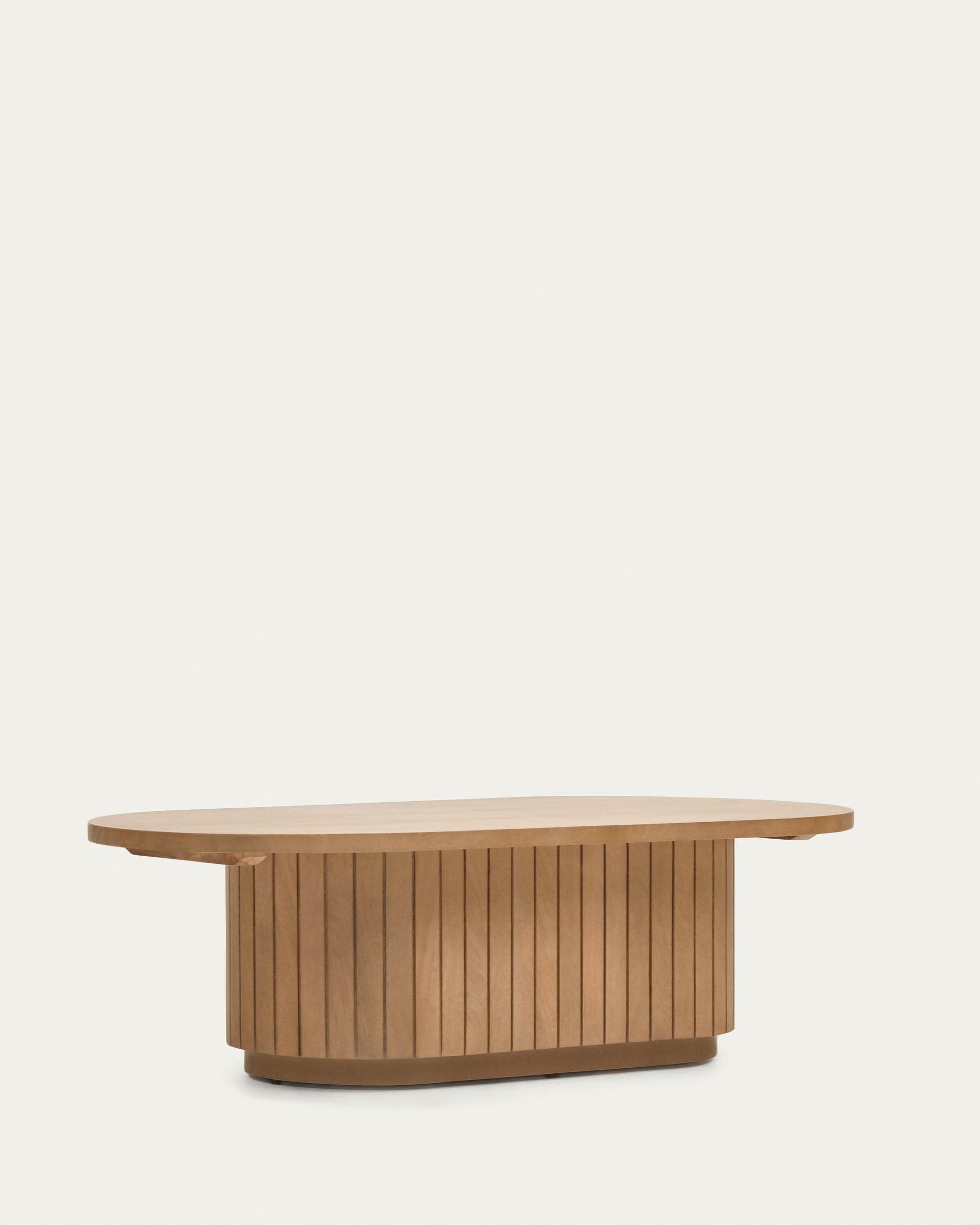 Licia solid mango wood coffee table, 120 x 60 cm - Product View