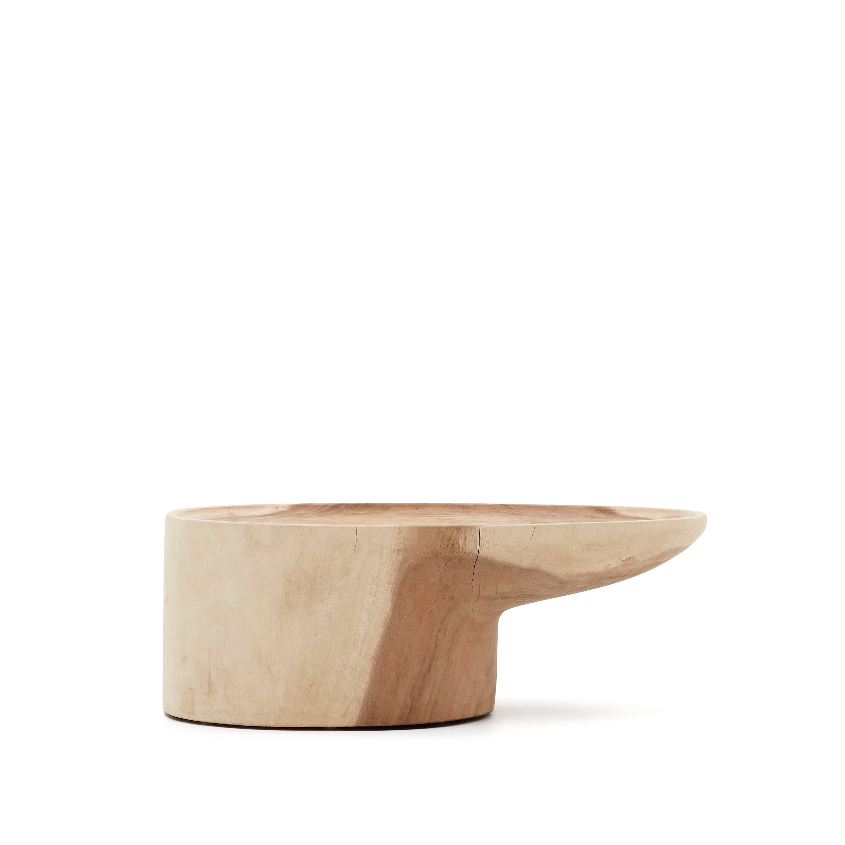 Mosi solid mungur wood coffee table with stand Ø 90 x 50 cm - Product Image