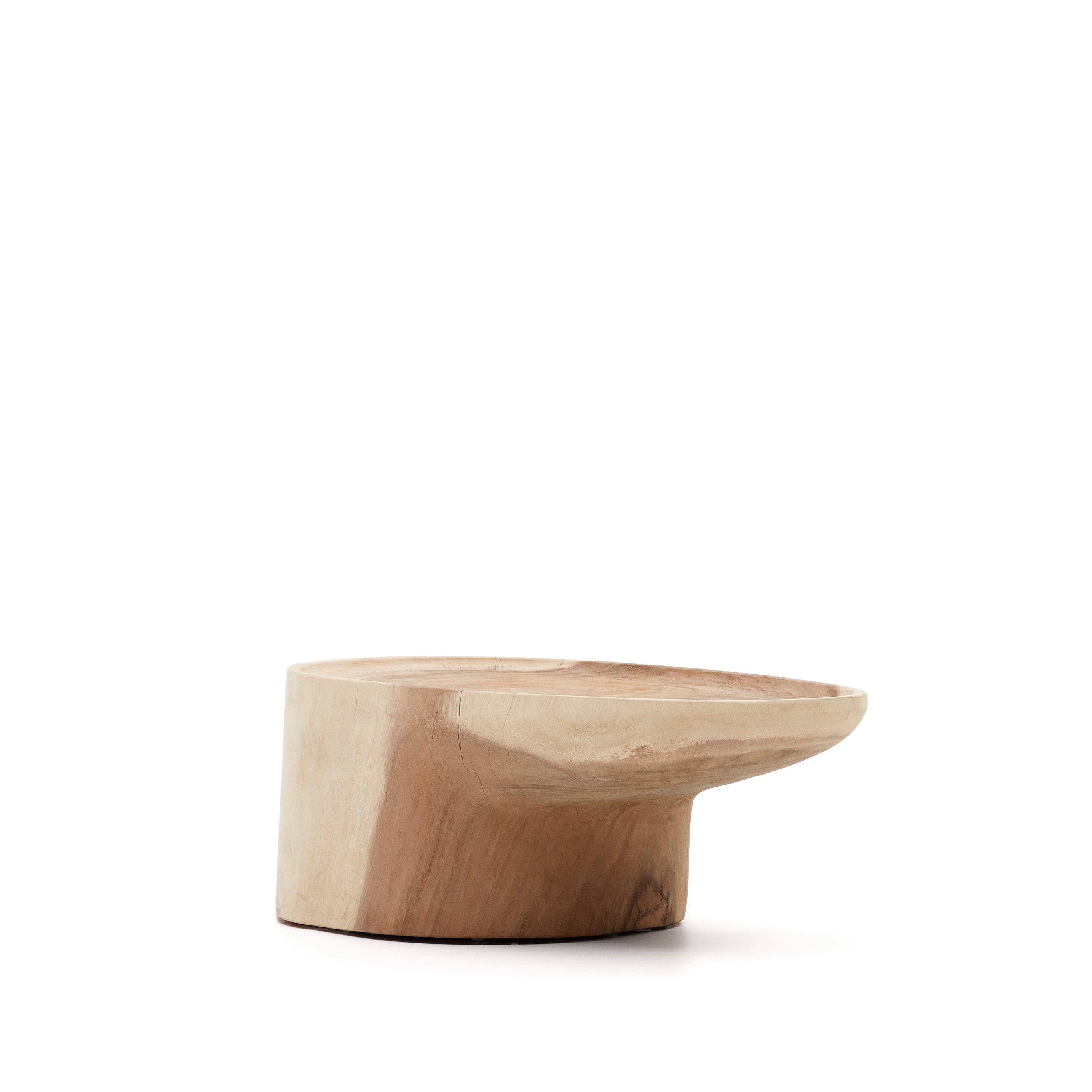 Mosi solid mungur wood coffee table with stand Ø 90 x 50 cm - Product Image