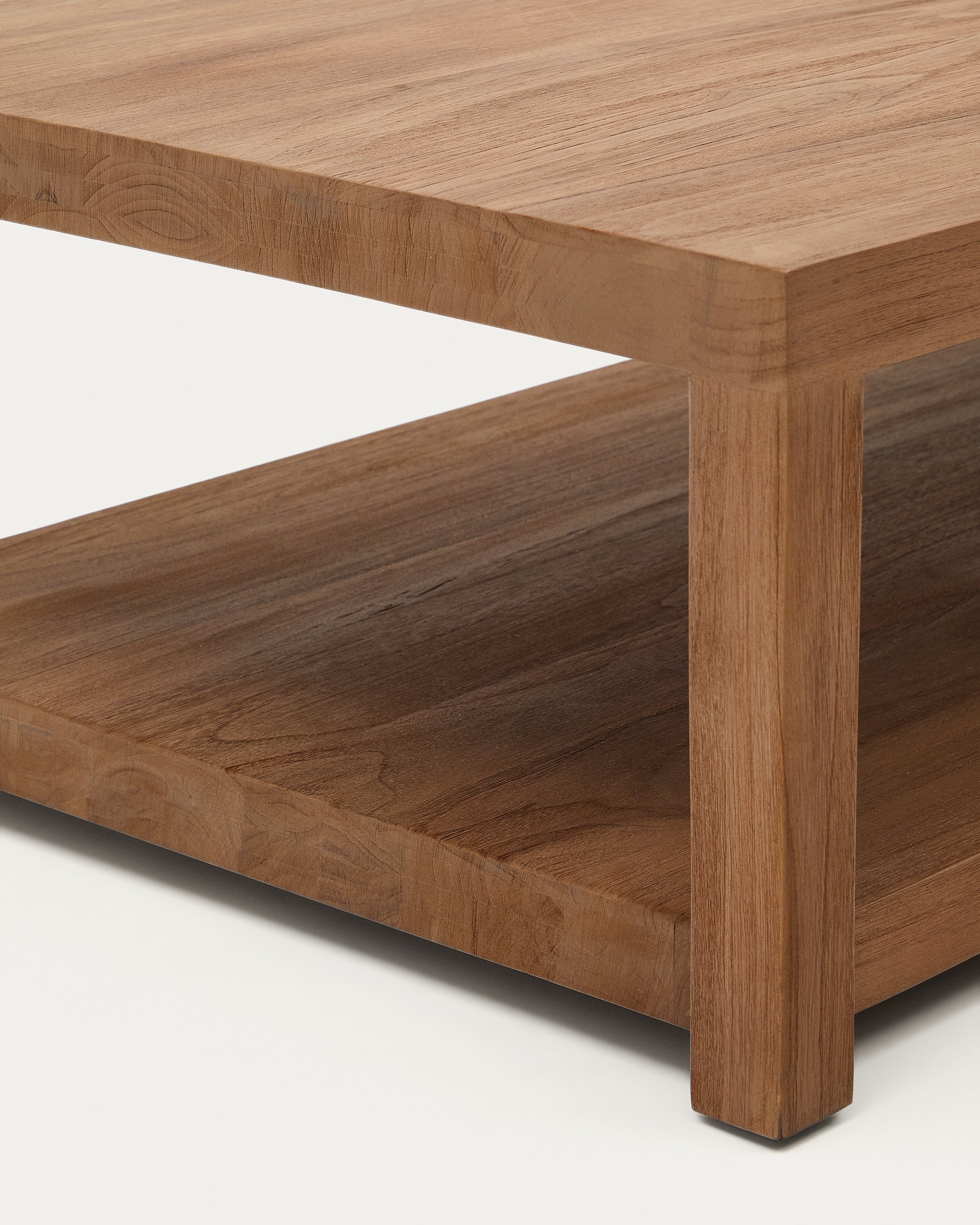 Sashi oldalsó asztal, készült masszív teakfából, 90 x 90 cm