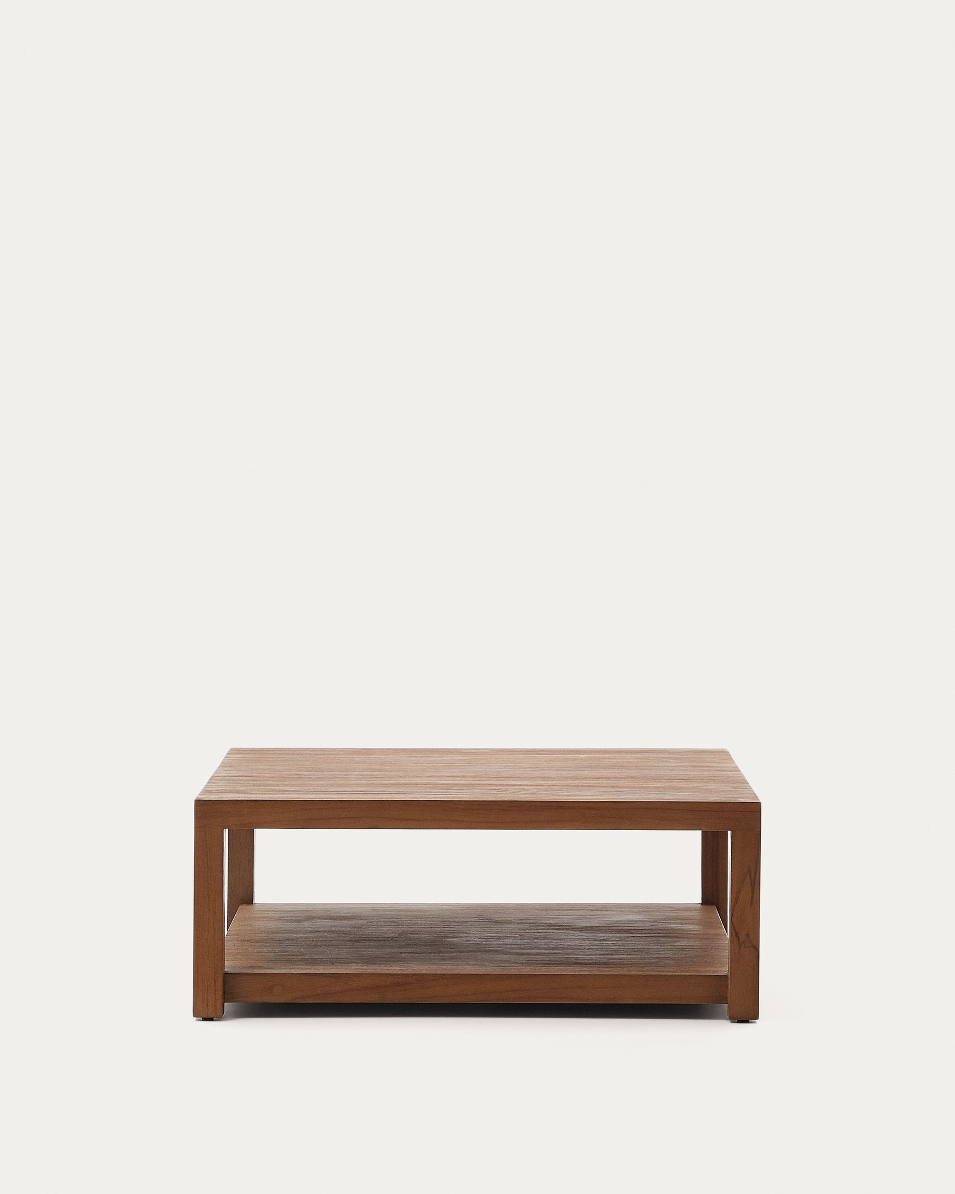 Sashi side table made in solid teak wood 90 x 90 cm - Product View