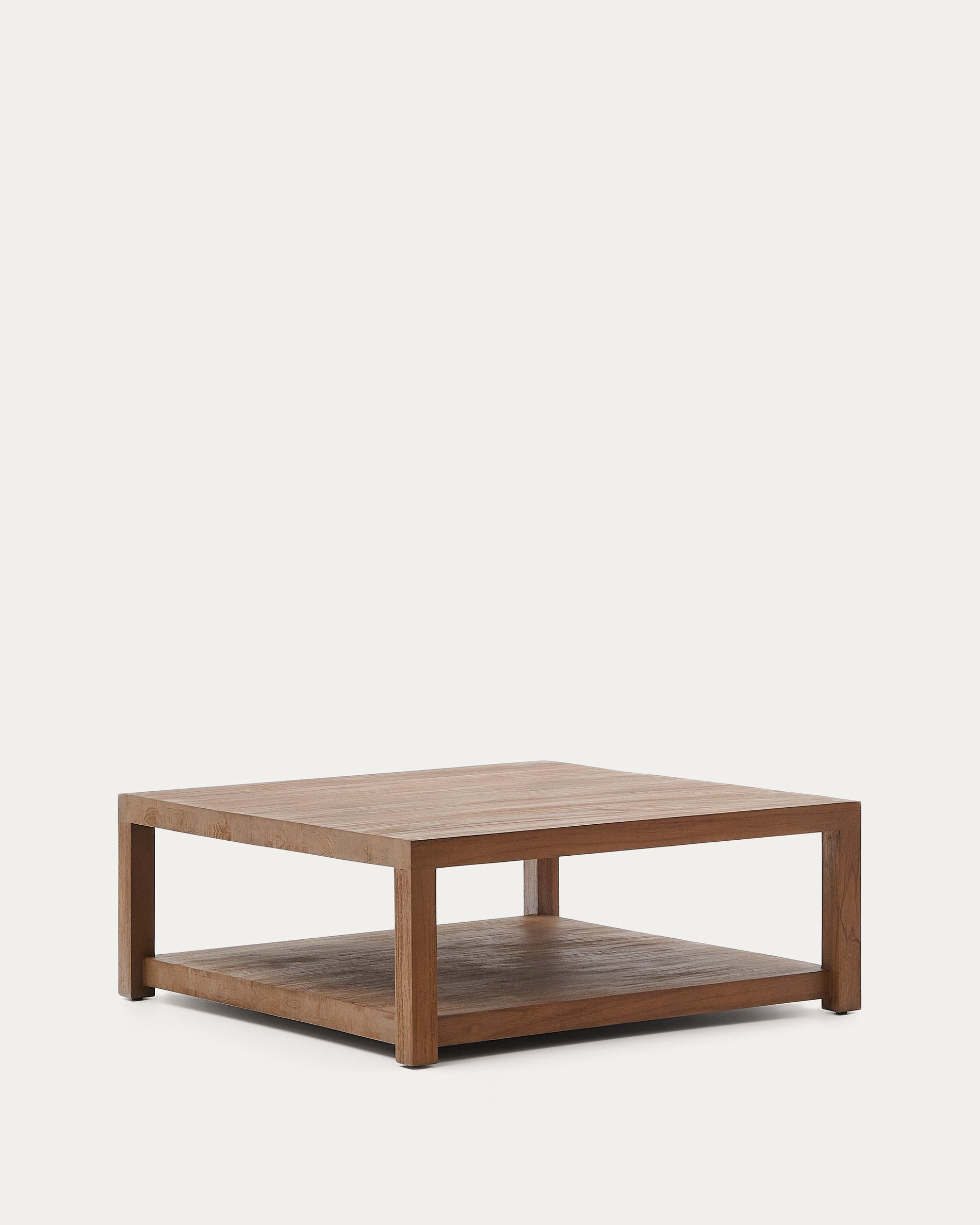 Sashi side table made in solid teak wood 90 x 90 cm - Product View