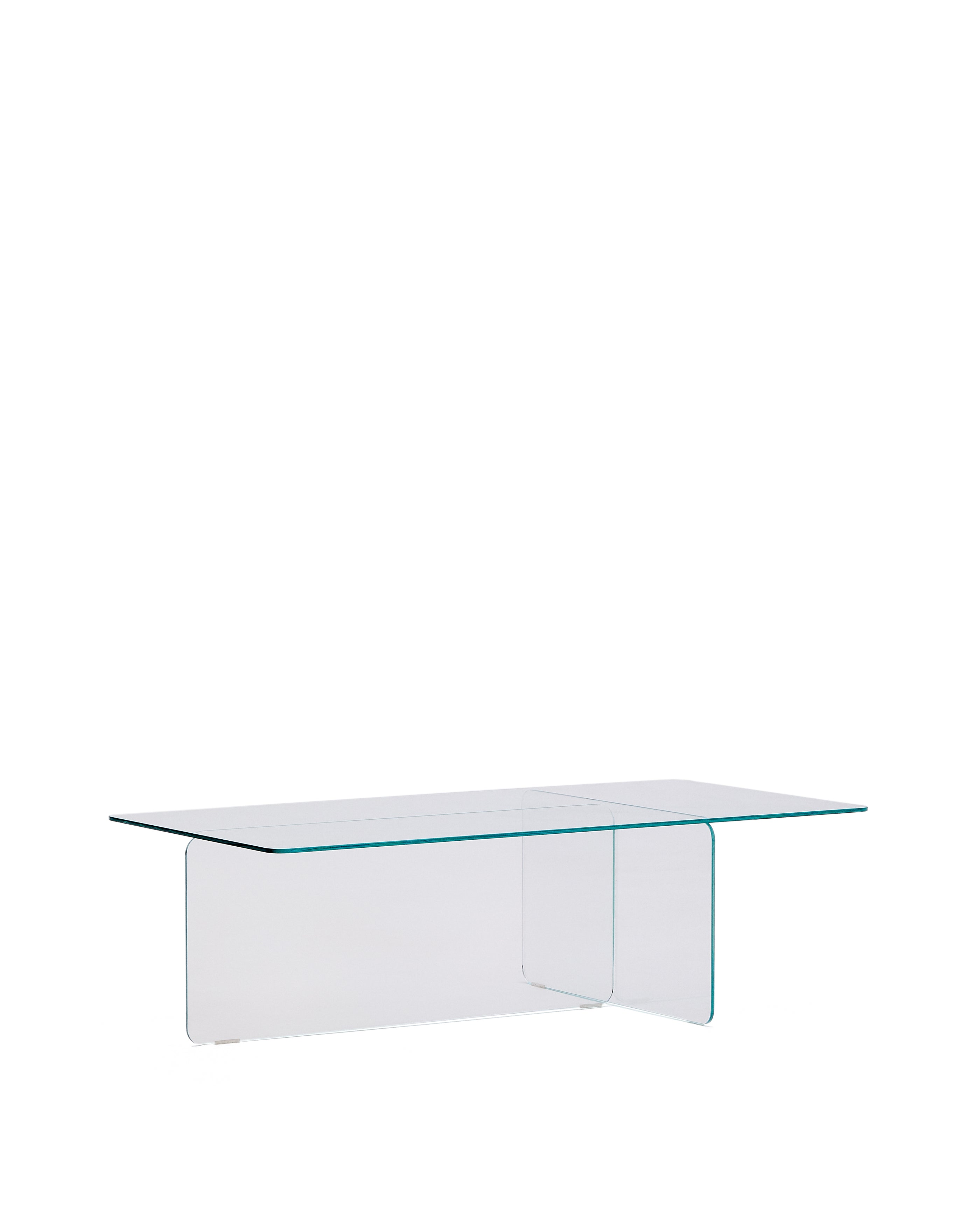 Zaren transparent tempered-glass coffee table, 120 x 60 cm - Product Image