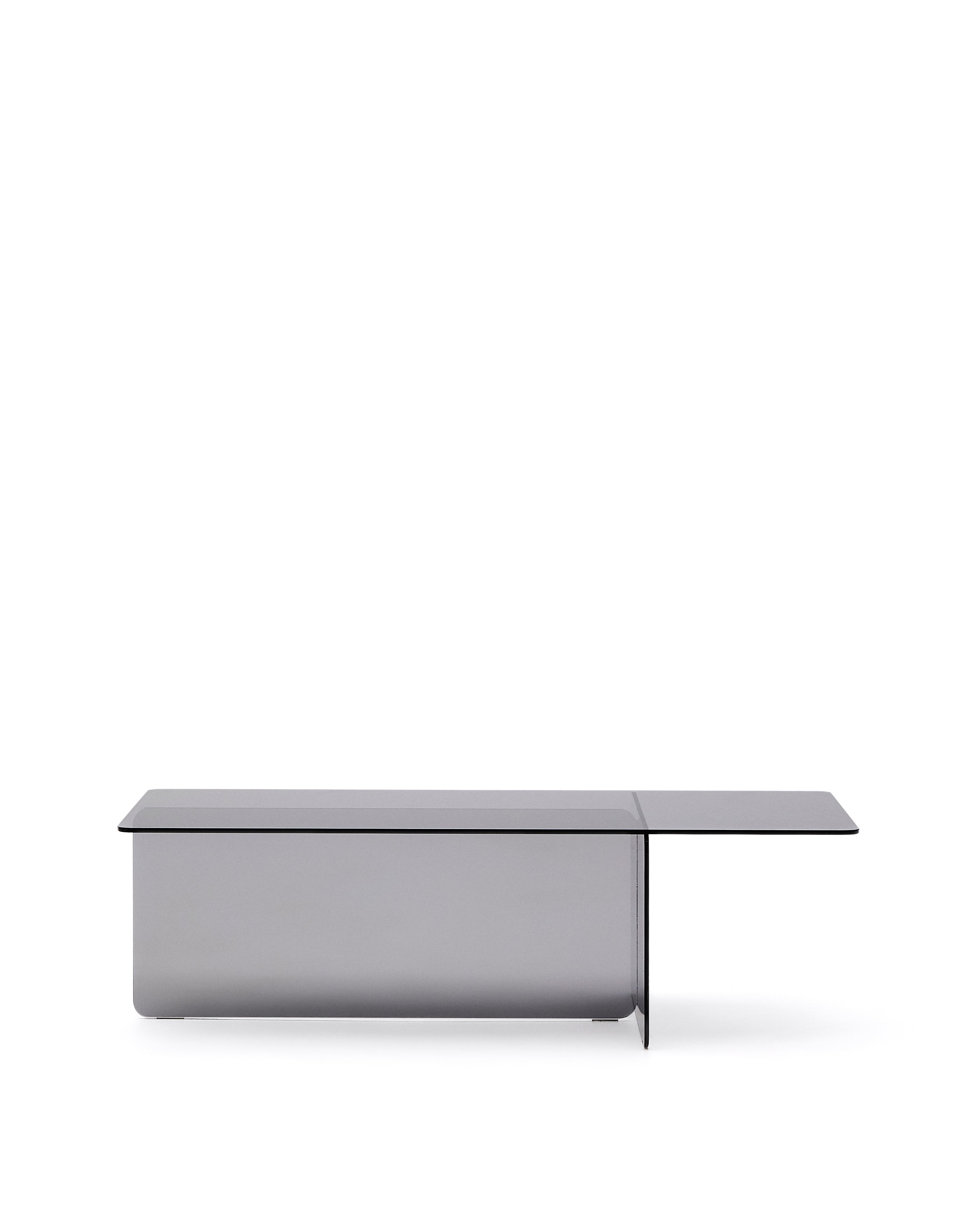 Zaren grey, tempered-glass coffee table, 120 x 60 cm - Product Image