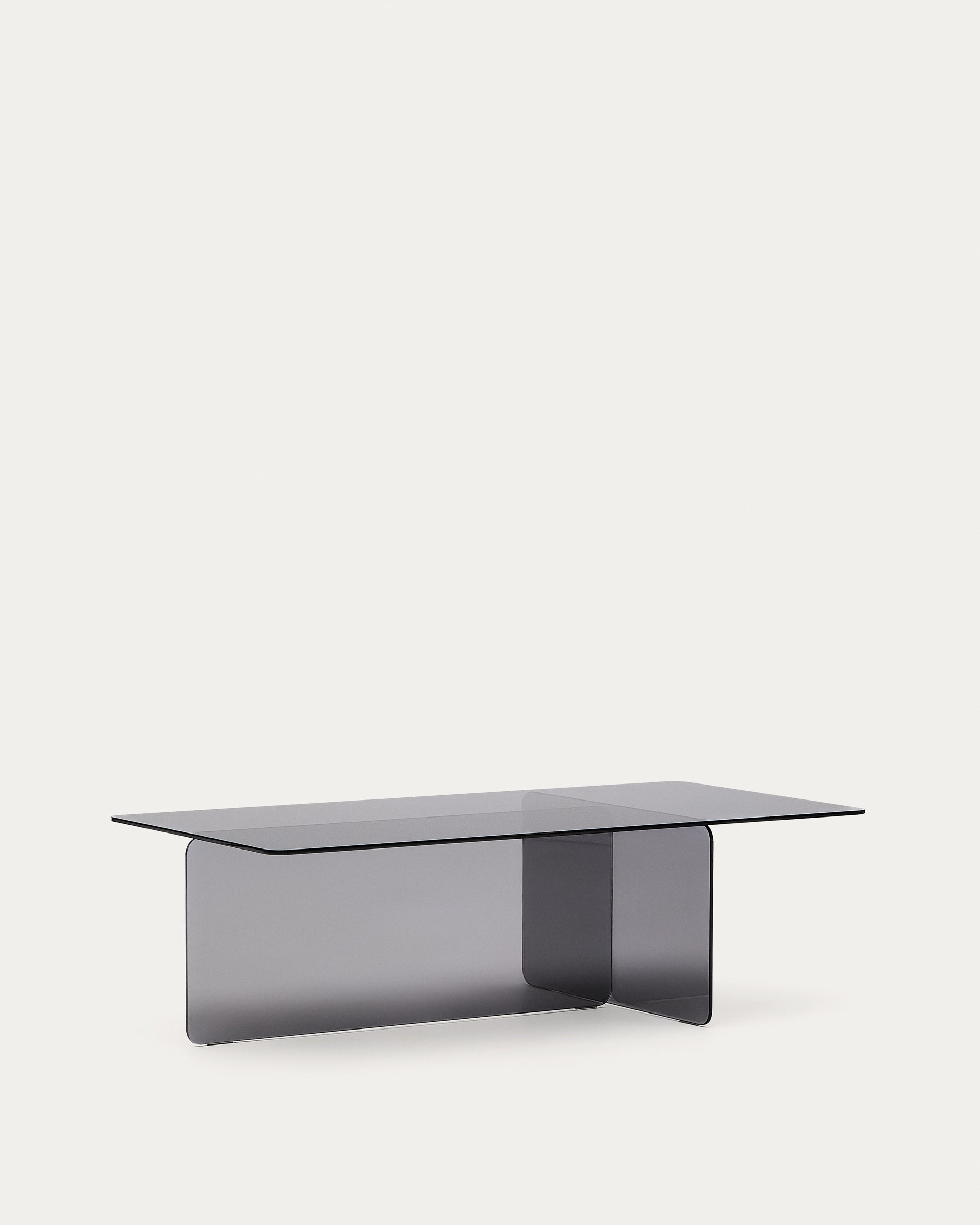 Zaren grey, tempered-glass coffee table, 120 x 60 cm - Product View