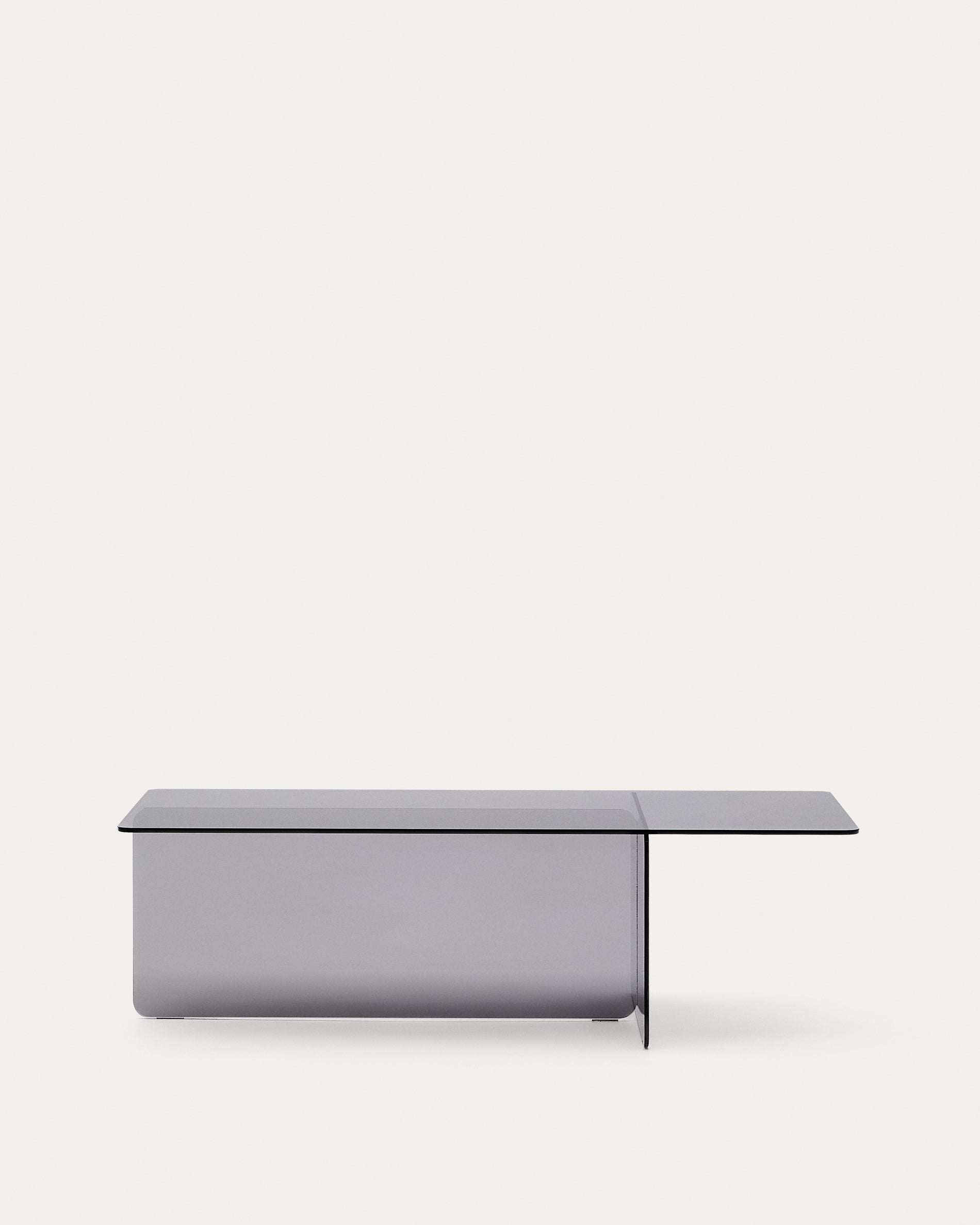 Zaren grey, tempered-glass coffee table, 120 x 60 cm - Product View