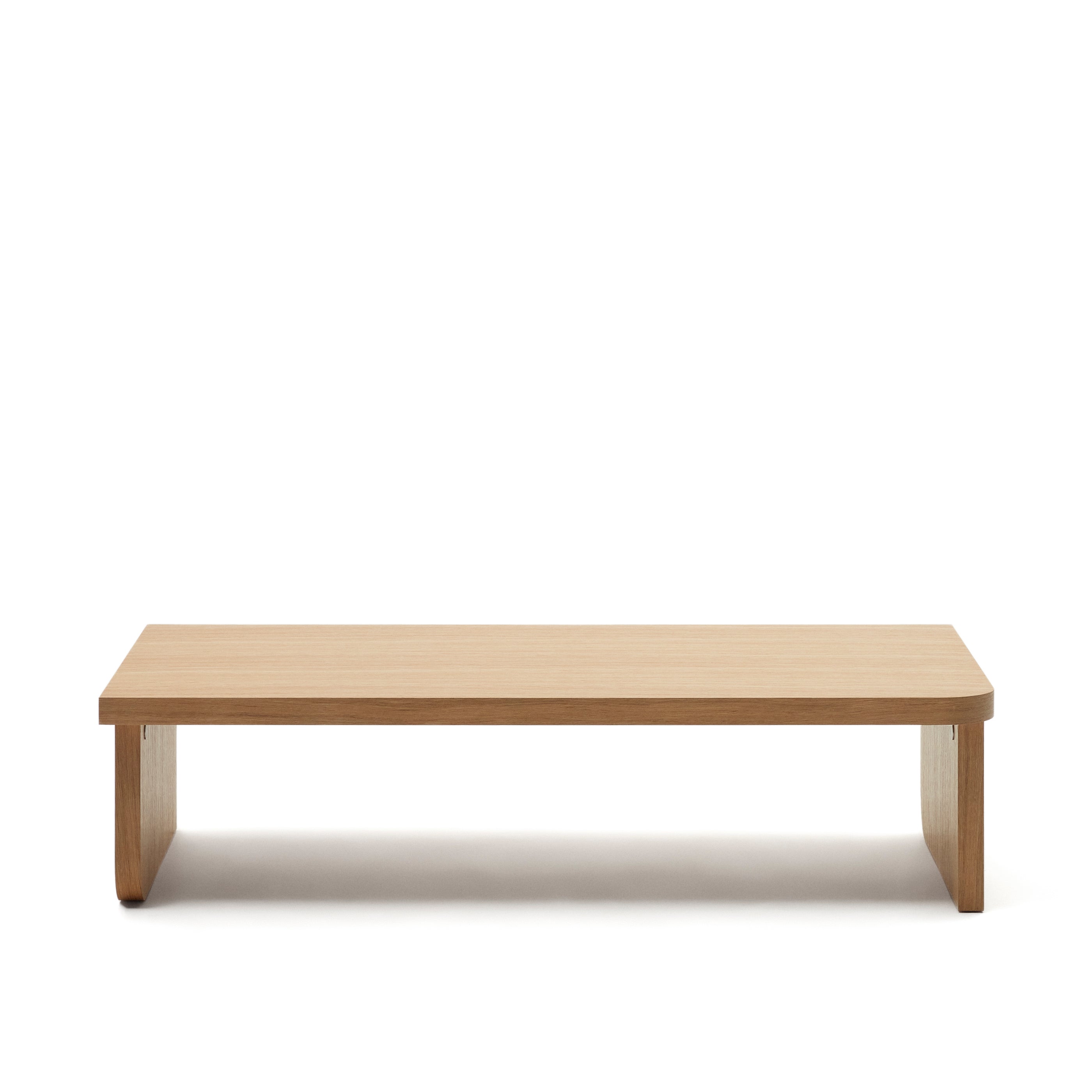 Oaq coffee table in oak wood veneer with natural finish, 140 x 75 cm FSC Mix Credit - Product Image